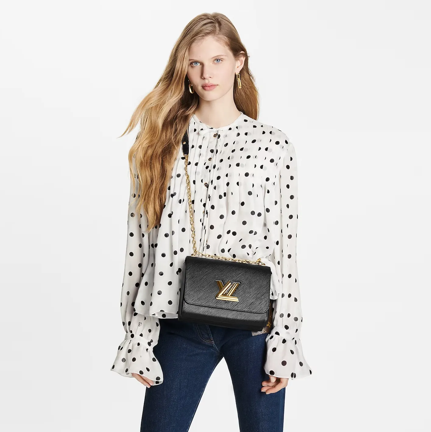 Lauren ralph lauren logo Bagsaaa Black M21113 Twist MM