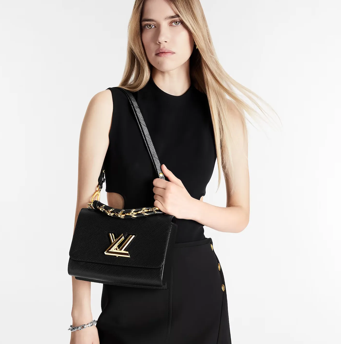 Ouis vuitton christian dior Bagsaaa Black M21772 Twist MM