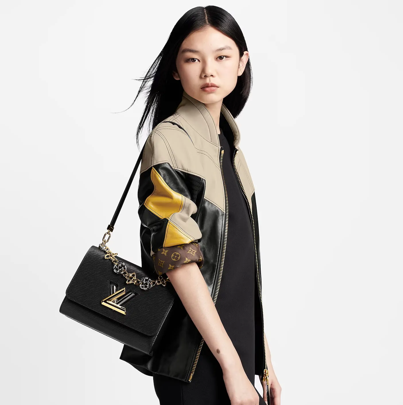 Replica ysl bag Bagsaaa Black M22773 Twist MM