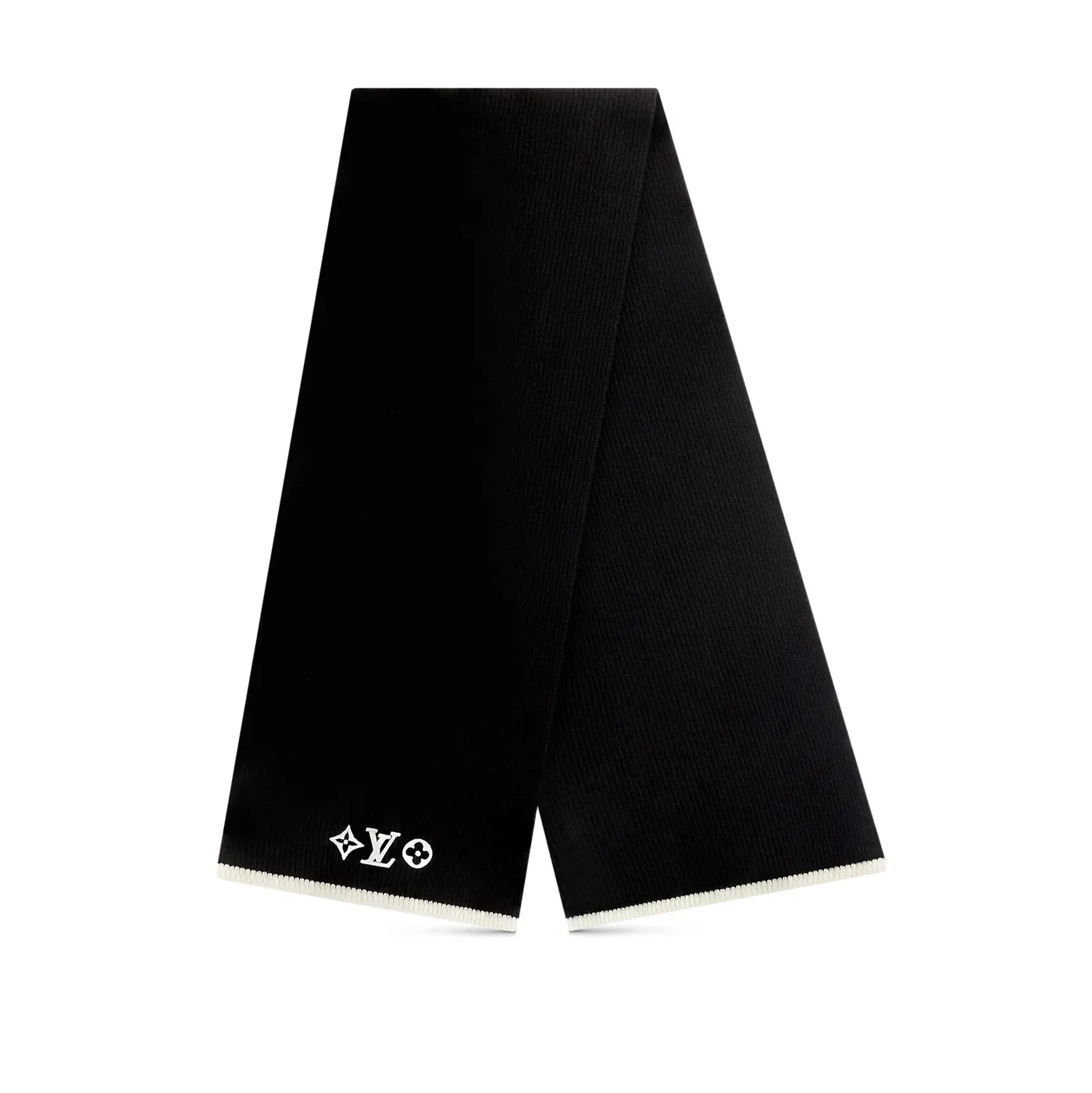 Bagsaaa Black M77928 LV Headline Scarf