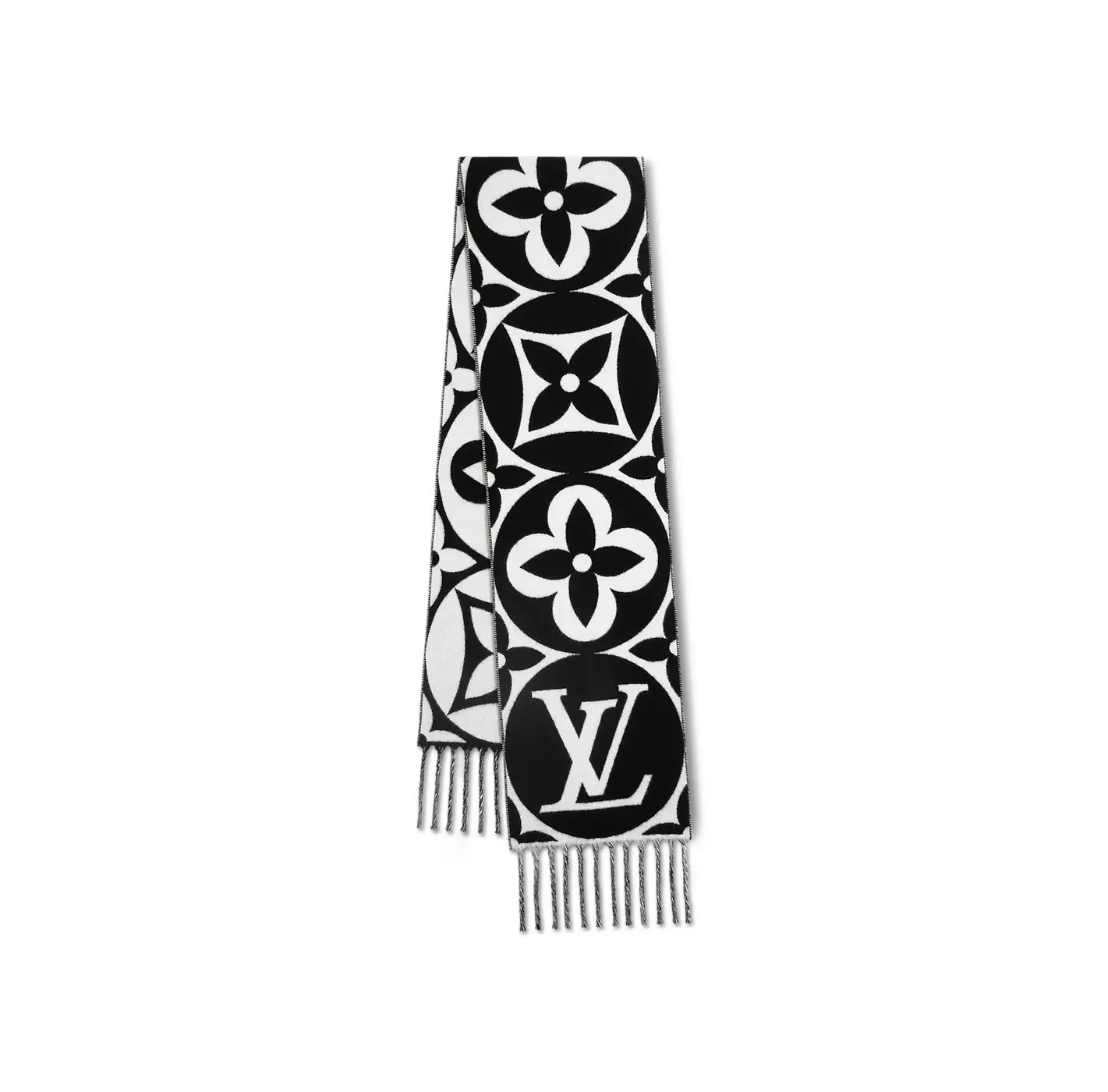 Iv belts replica Bagsaaa Black M79212 FLIGHT MODE LV Medallion Scarf