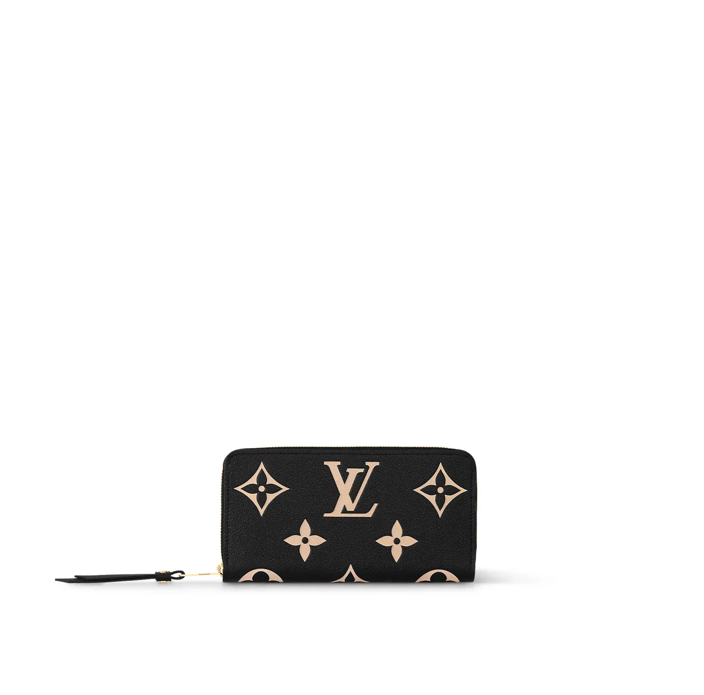 Bagsaaa Black Beige M80481 Zippy Wallet