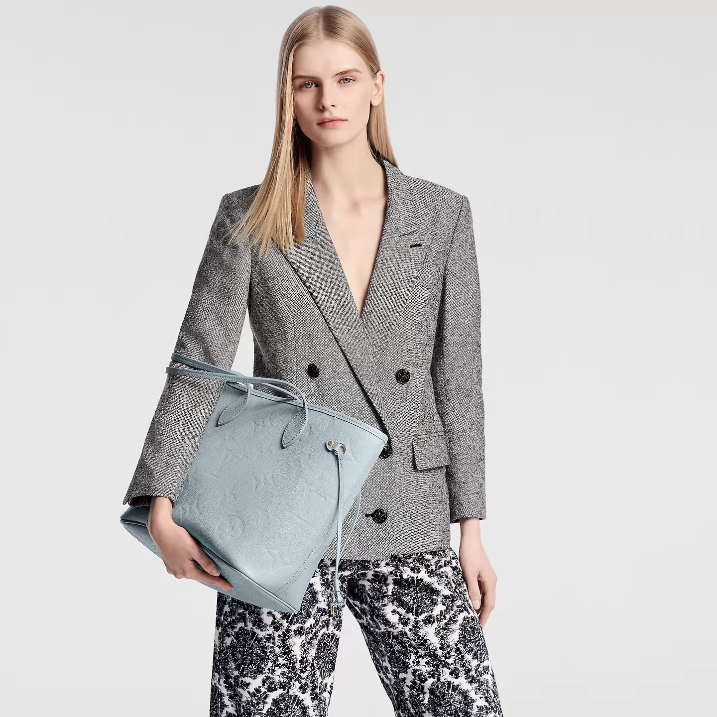 Lv shirt replica Bagsaaa Blue Hour M46482 Neverfull MM