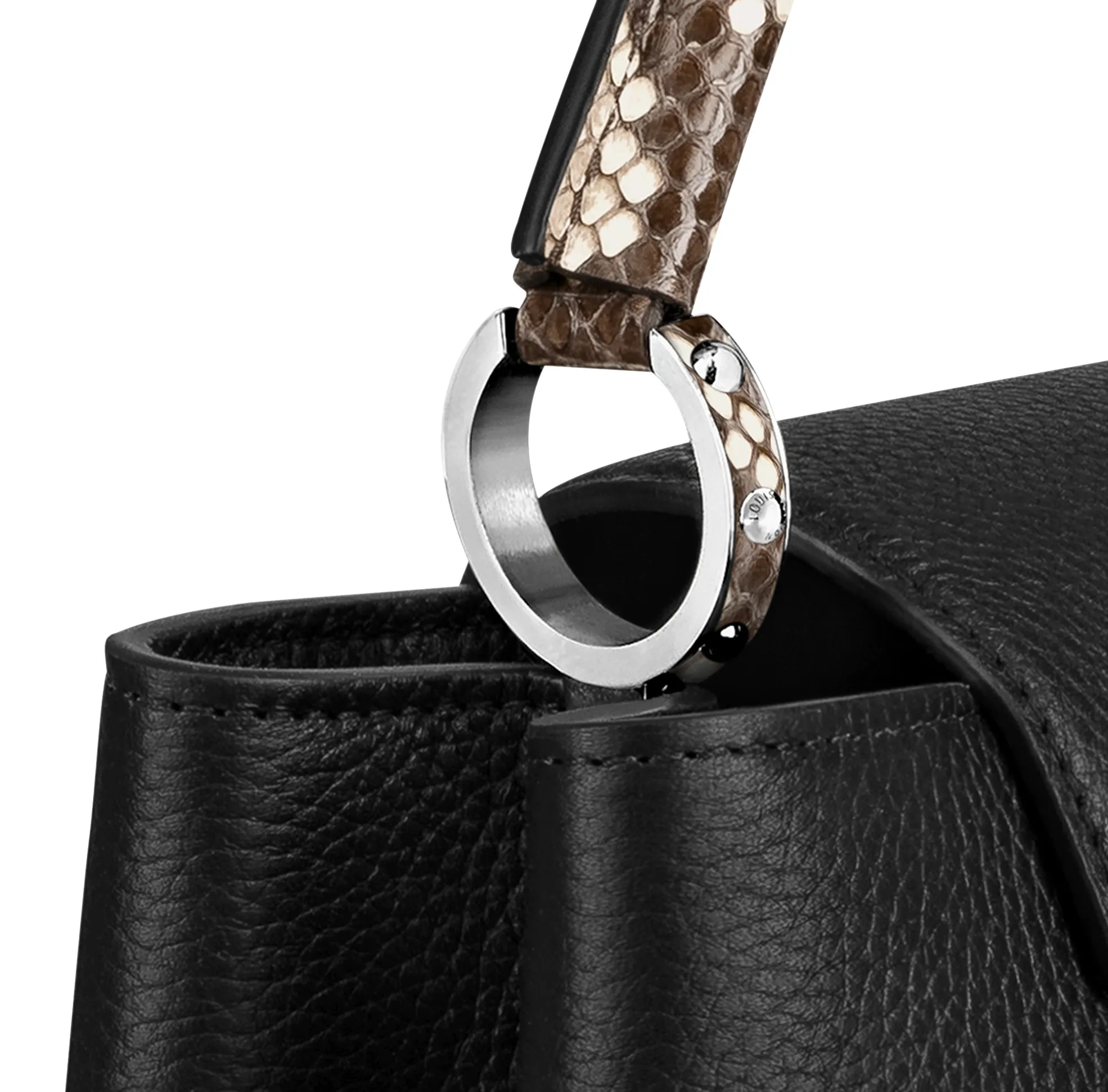 Lv shoes replica Bagsaaa Capucines MM Black N92800