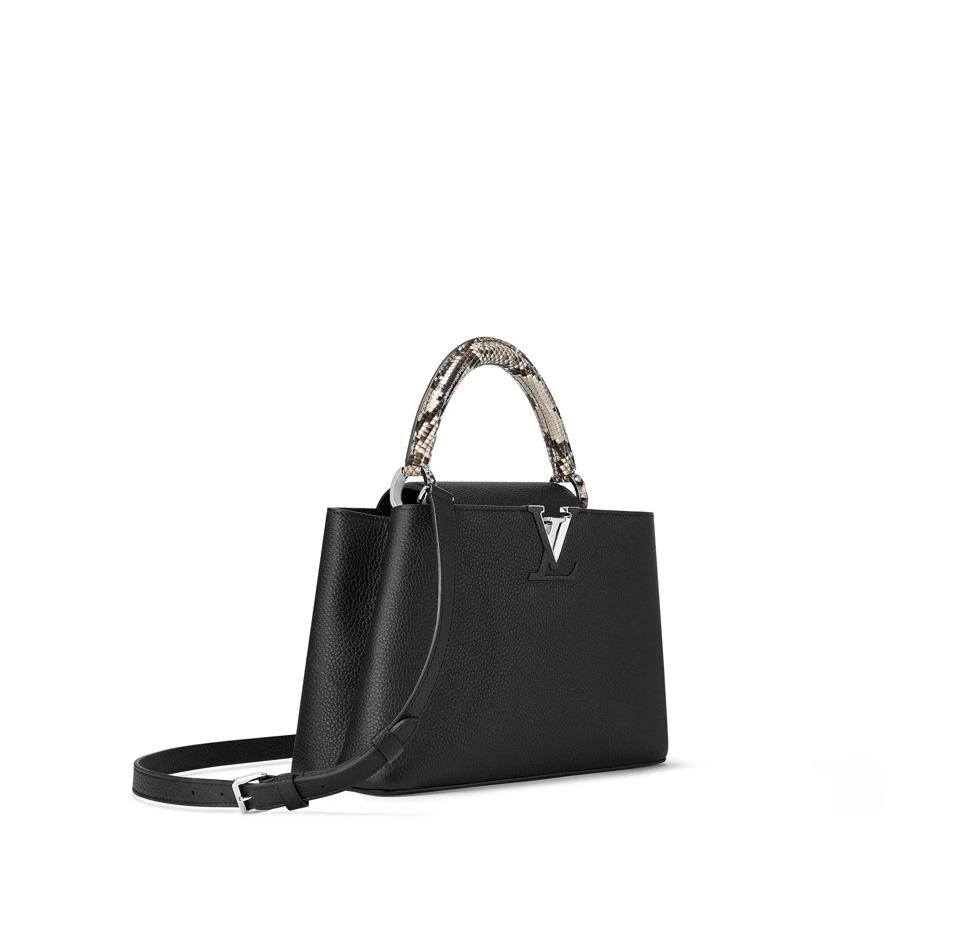 Lv shoes replica Bagsaaa Capucines MM Black N92800