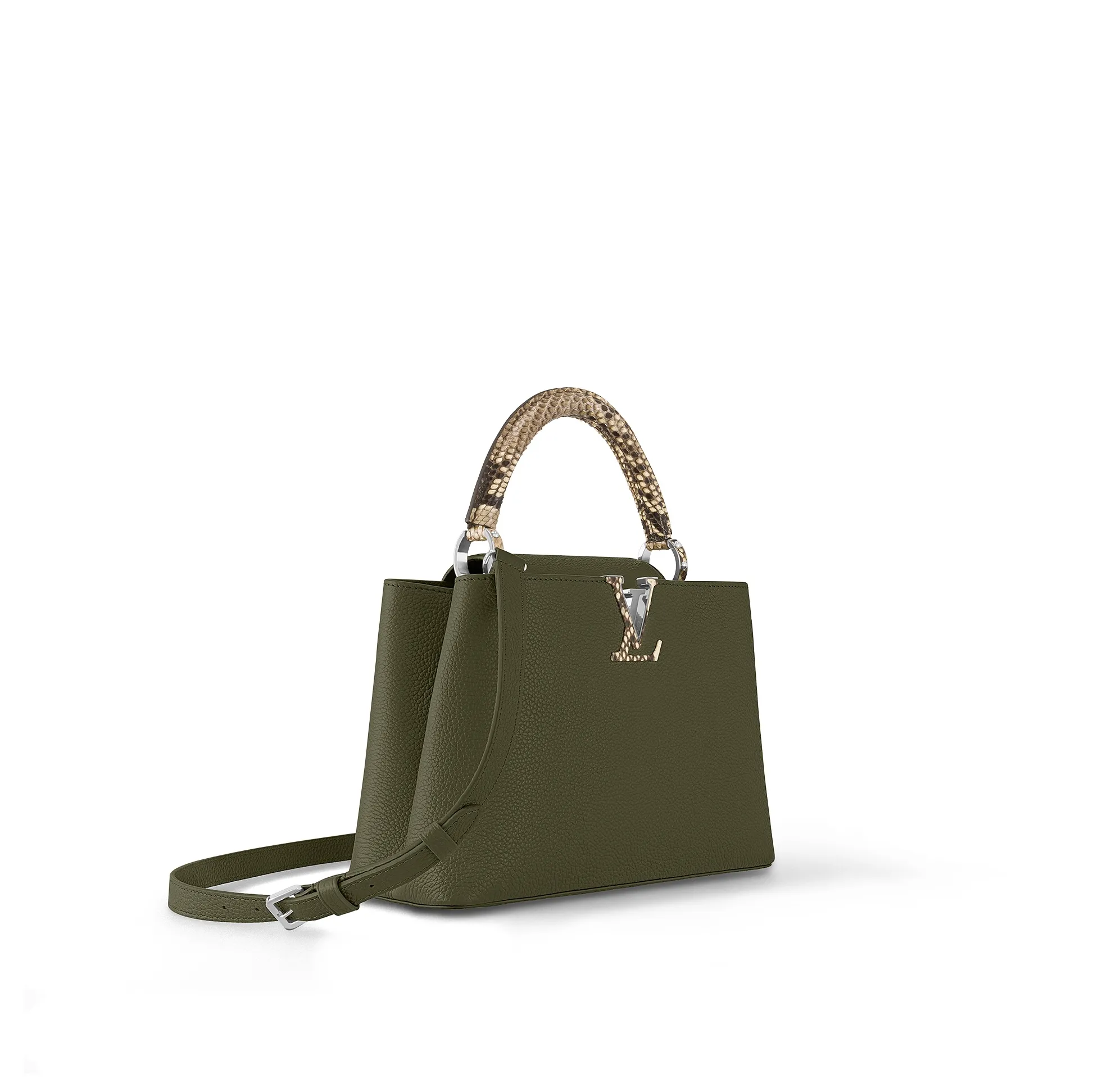 Rick owens shoes replica Bagsaaa Capucines MM Green N93799