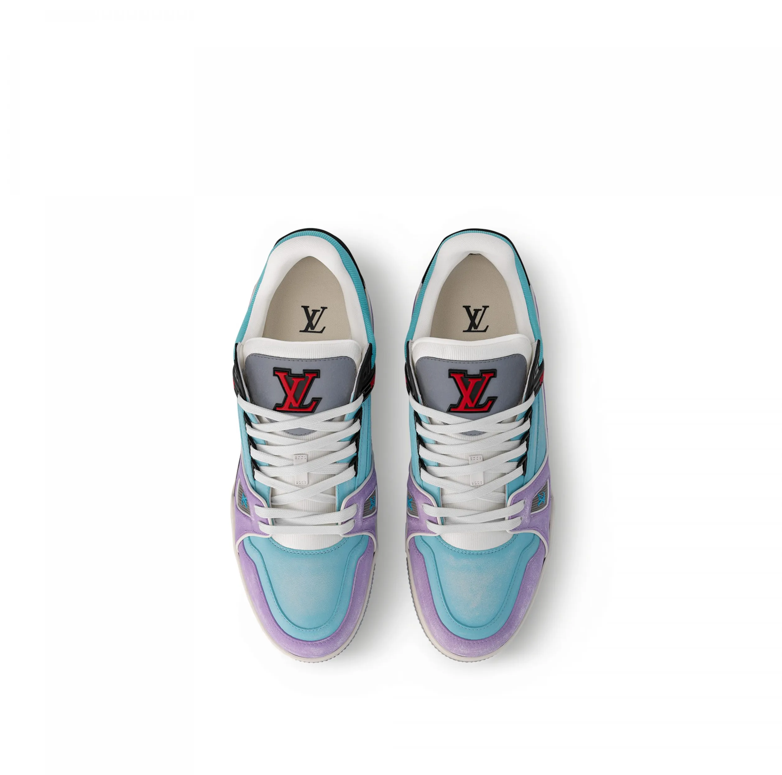 High quality replica bags Bagsaaa Cult LV Trainer Sneaker Blue 1ACEGH