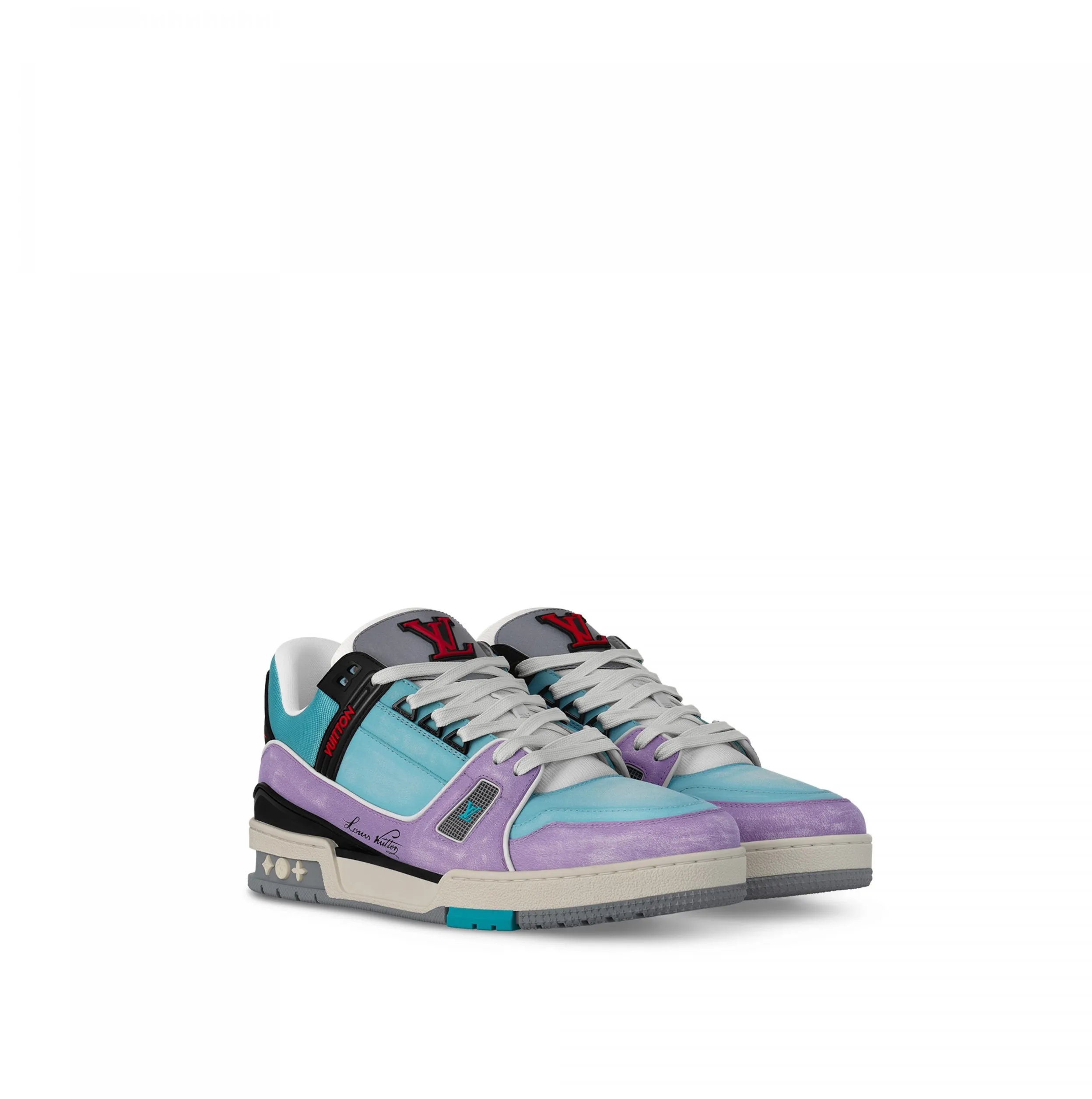 High quality replica bags Bagsaaa Cult LV Trainer Sneaker Blue 1ACEGH