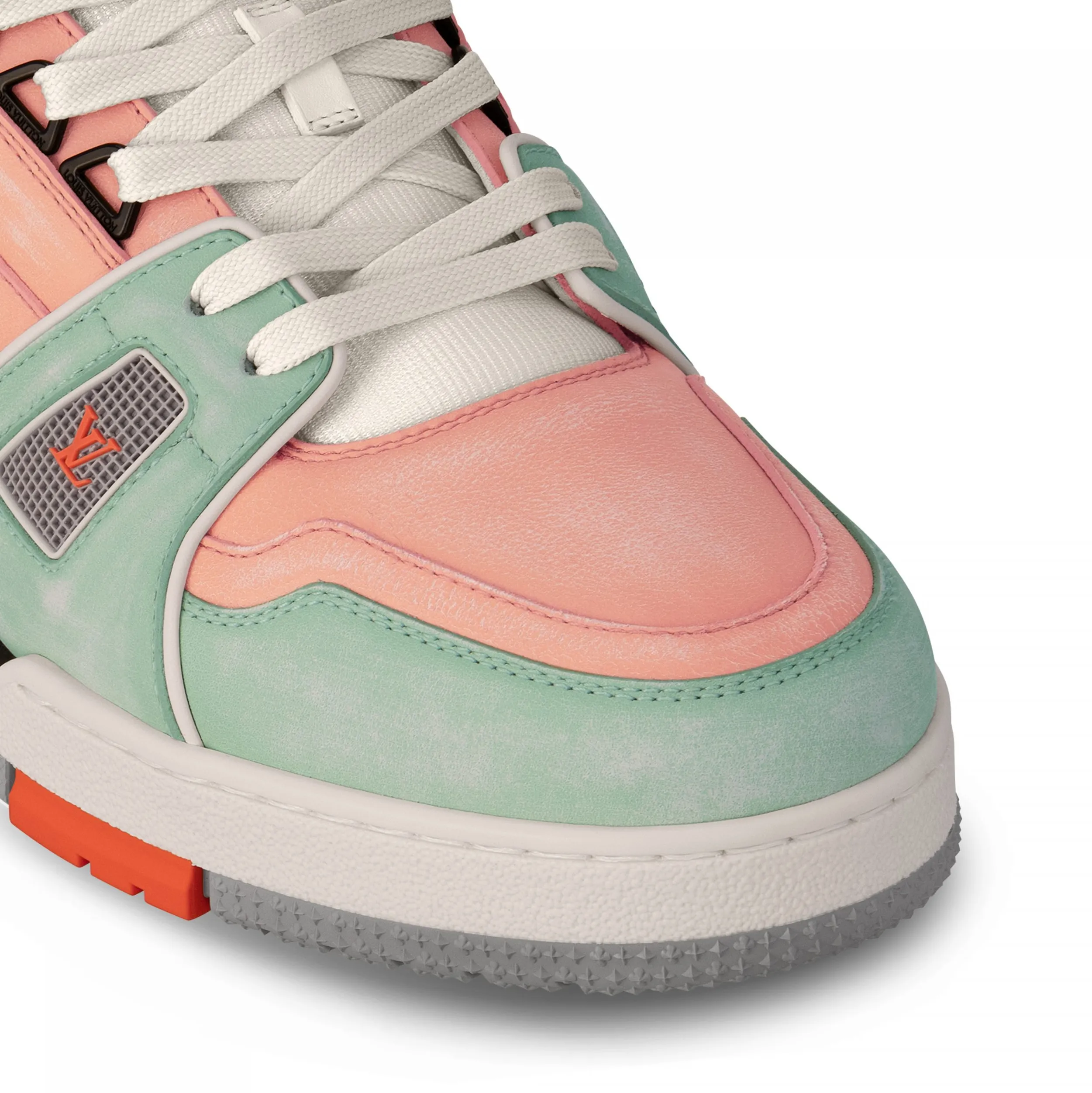 Replica miu miu Bagsaaa Cult LV Trainer Sneaker Orange 1ACEFX
