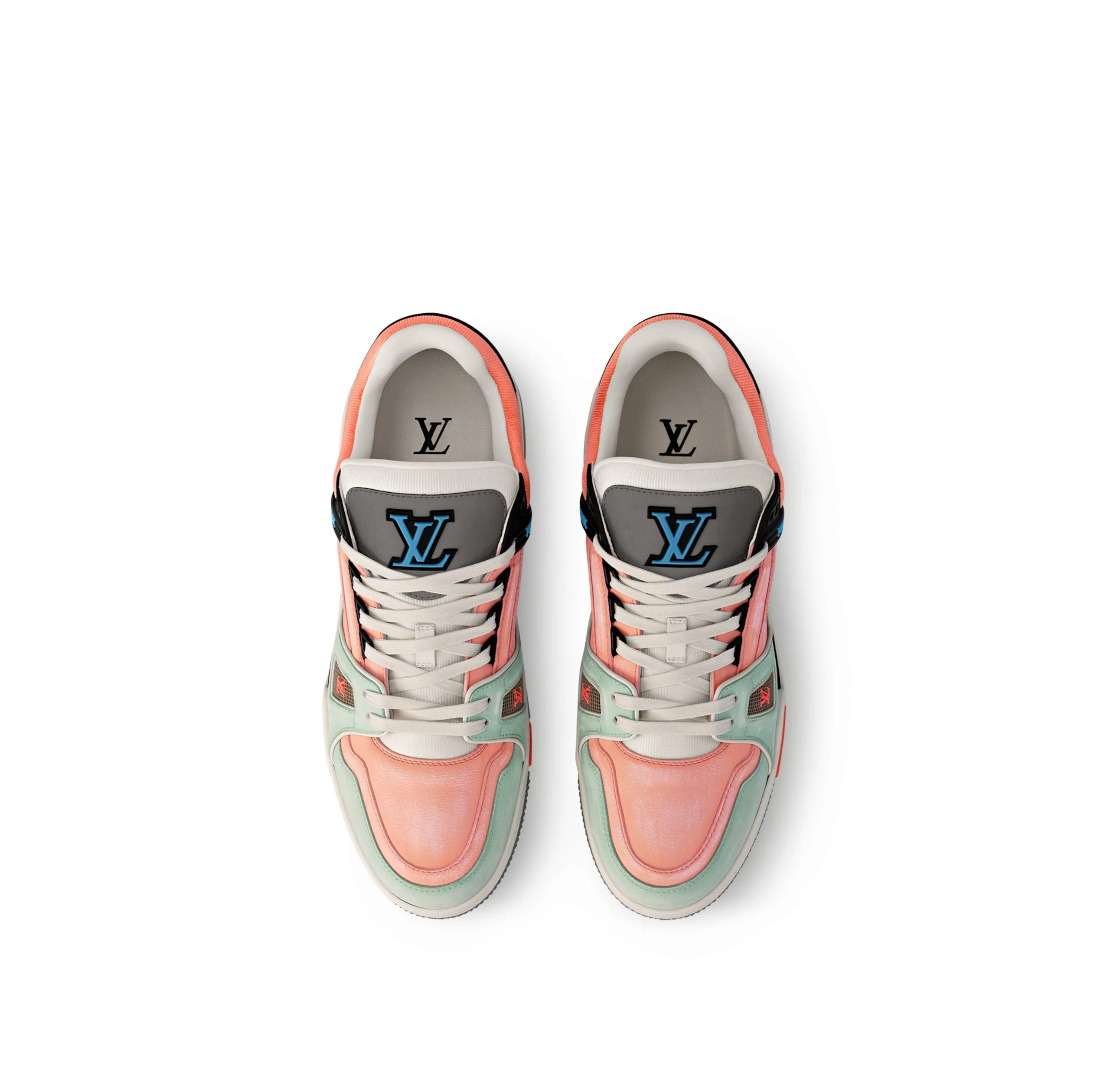 Replica miu miu Bagsaaa Cult LV Trainer Sneaker Orange 1ACEFX