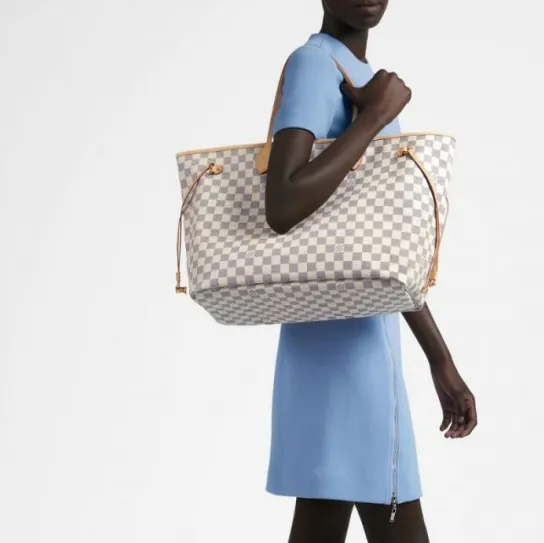 Replica shoes Bagsaaa Damier Azur Canvas Neverfull GM N41360