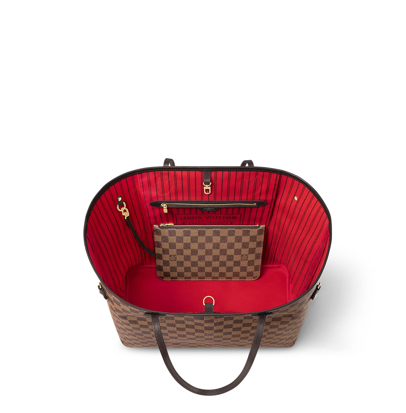 Store mens Bagsaaa Damier Ebene Canvas Neverfull GM N40597