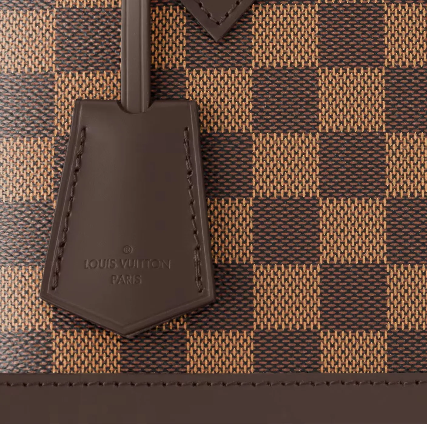 Lv shirt replica Bagsaaa Damier Ebene coated canvas N40447 Braided Alma BB