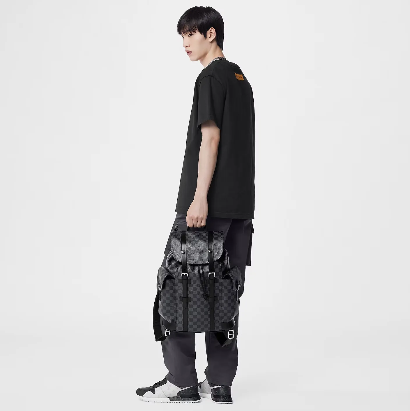 By mens Bagsaaa Damier Graphite Canvas N41379 Christopher PM