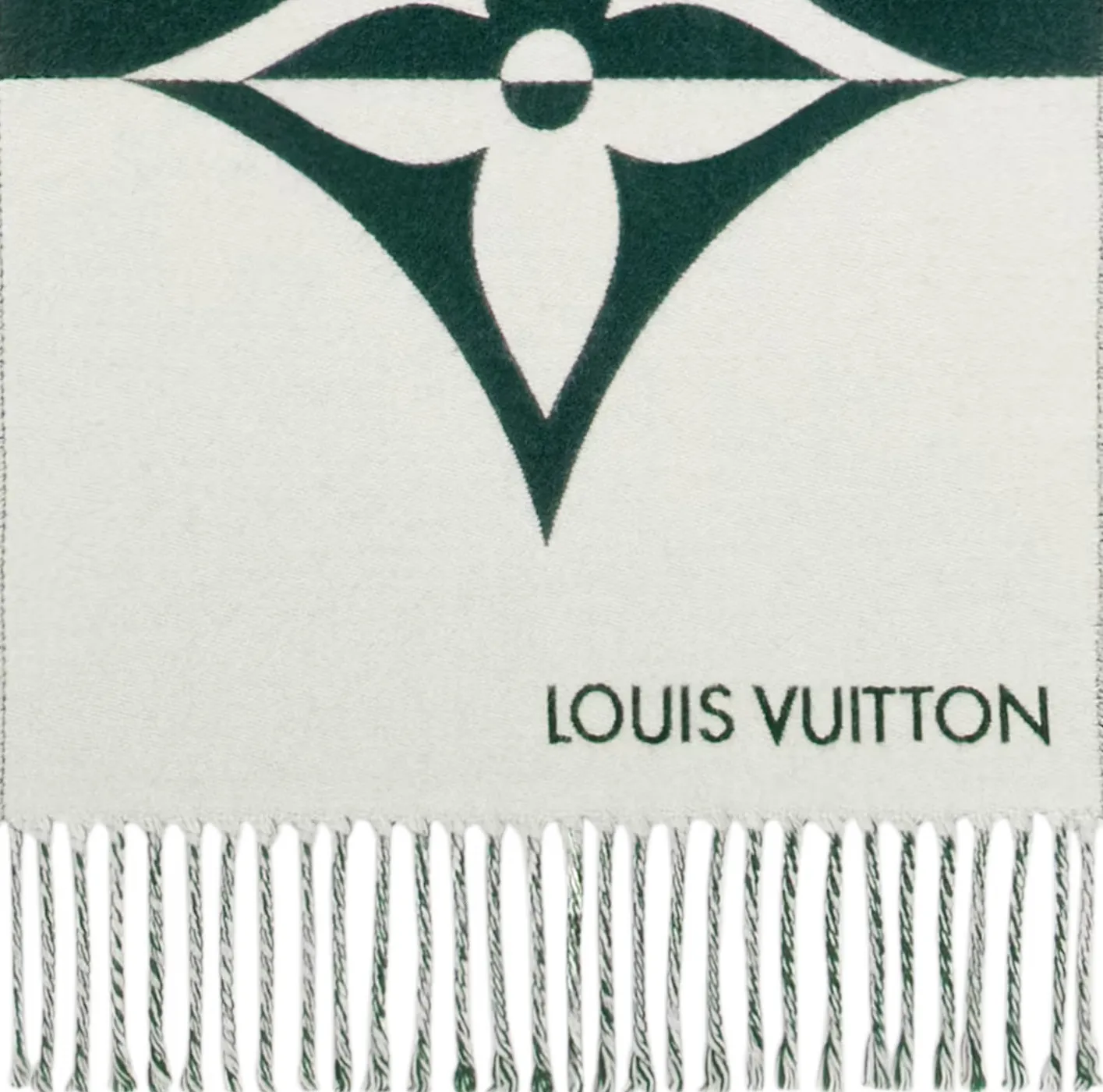 Ouis vuitton christian dior Bagsaaa Dark Green M79139 Graphic Dual Scarf