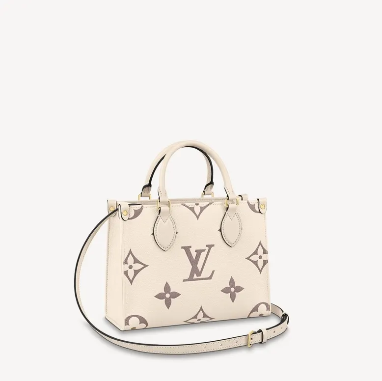 Lauren ralph lauren logo Bagsaaa Empreinte Monogram Giant Onthego PM M45654 Creme Bois De Rose