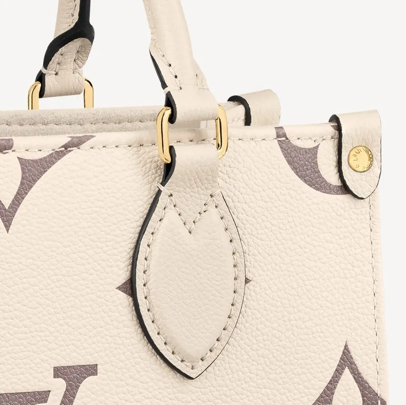 Lauren ralph lauren logo Bagsaaa Empreinte Monogram Giant Onthego PM M45654 Creme Bois De Rose
