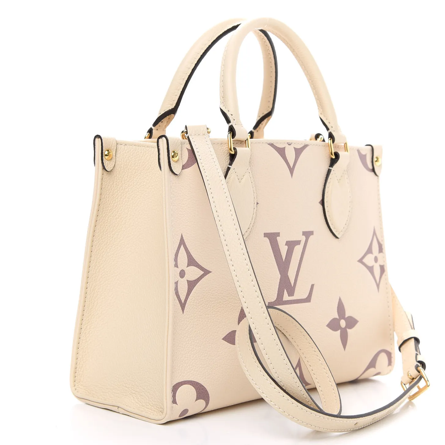 Lauren ralph lauren logo Bagsaaa Empreinte Monogram Giant Onthego PM M45654 Creme Bois De Rose