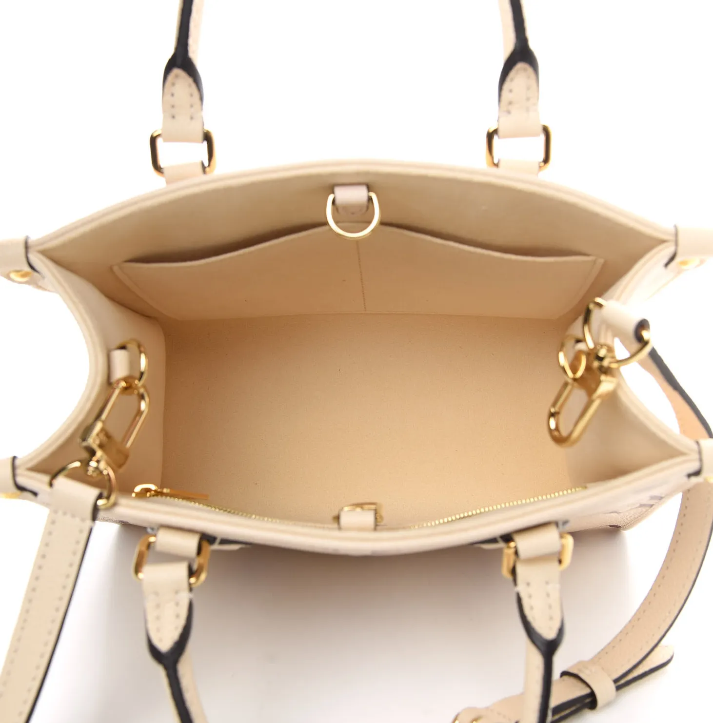 Lauren ralph lauren logo Bagsaaa Empreinte Monogram Giant Onthego PM M45654 Creme Bois De Rose