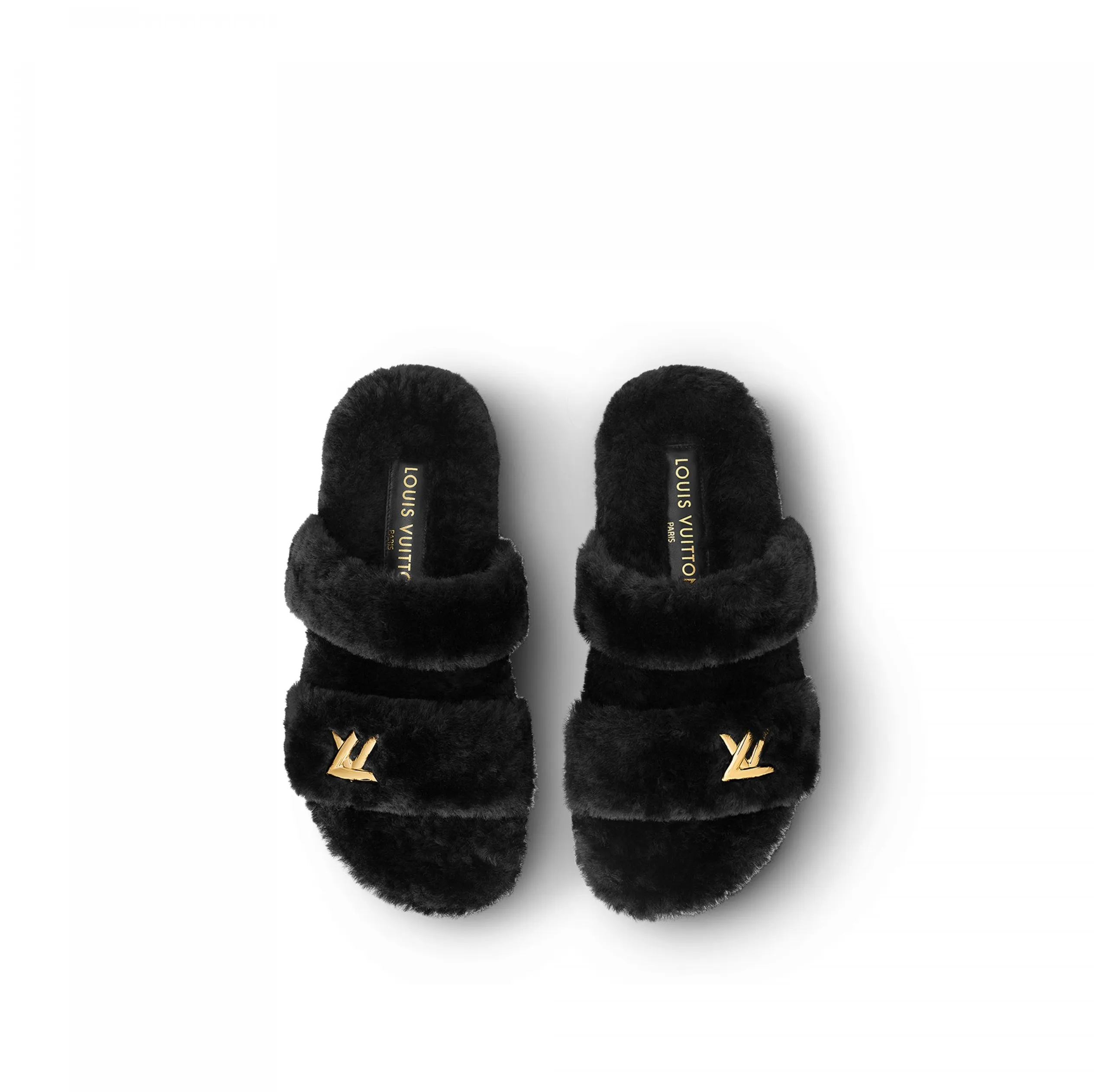 Best replica Bagsaaa Flight Mode LV Sunset Comfort Flat Mule Black 1AC716