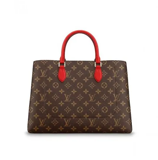Replica bags lv Bagsaaa Flower Tote Black M43550 Red M43553