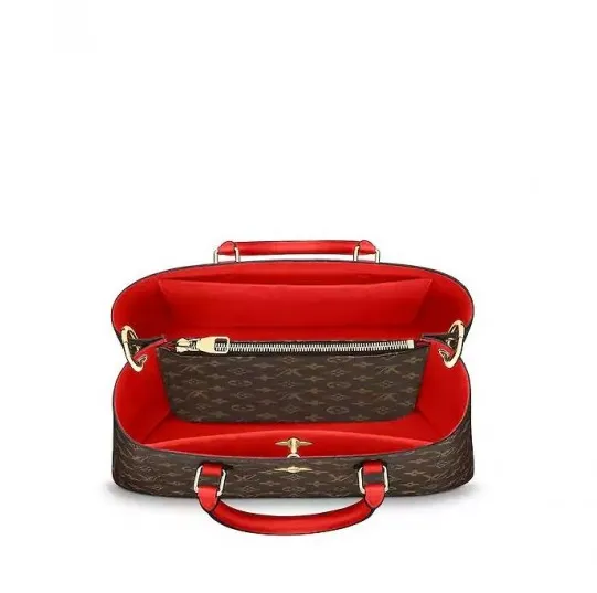 Replica bags lv Bagsaaa Flower Tote Black M43550 Red M43553