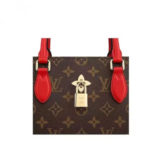 Replica bags lv Bagsaaa Flower Tote Black M43550 Red M43553