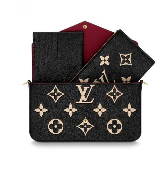 Ouis vuitton christian dior Bagsaaa Félicie Pochette Gray M69977 Black M80482