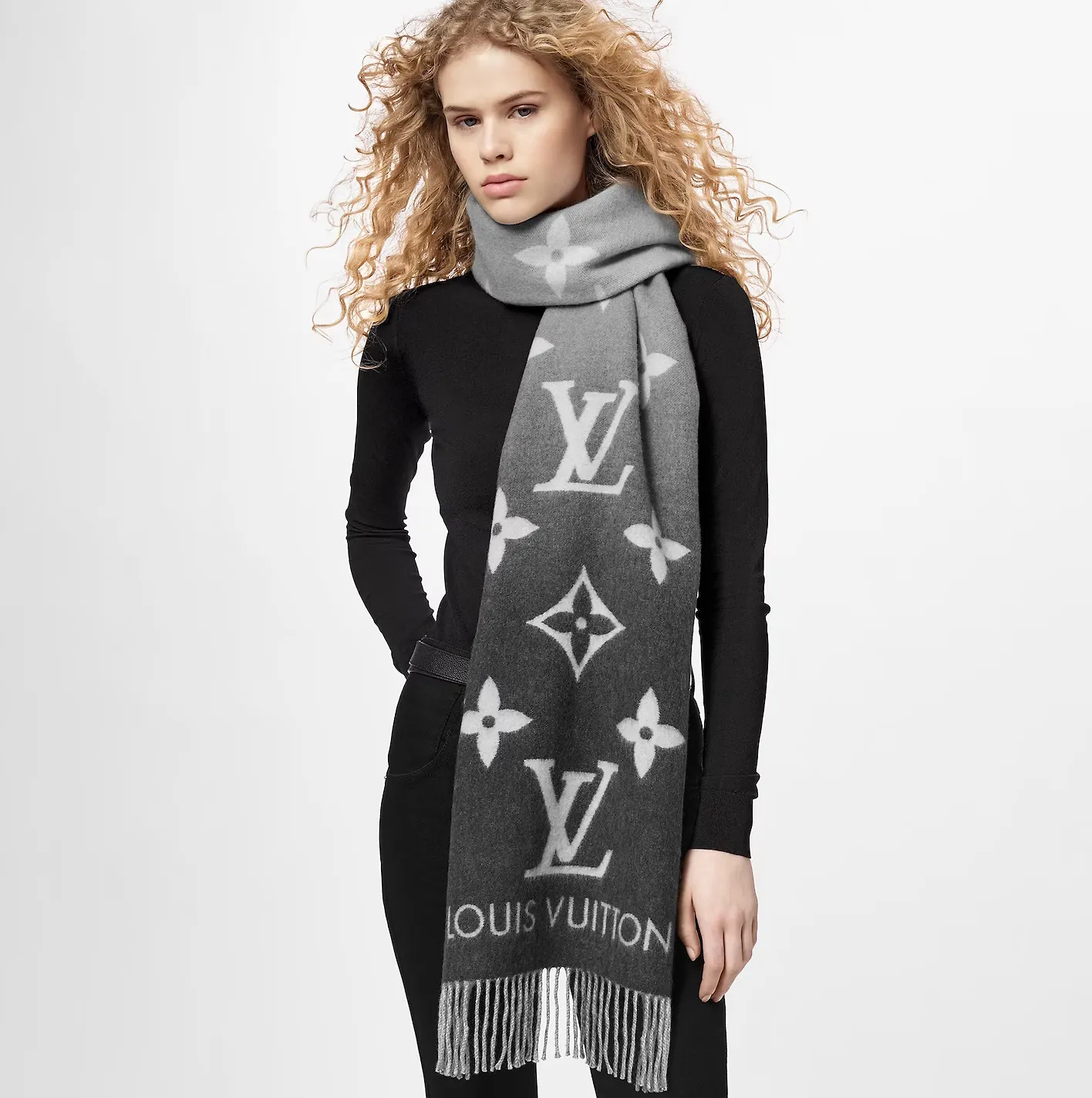 By mens Bagsaaa Grey M76336 Reykjavik Gradient Scarf