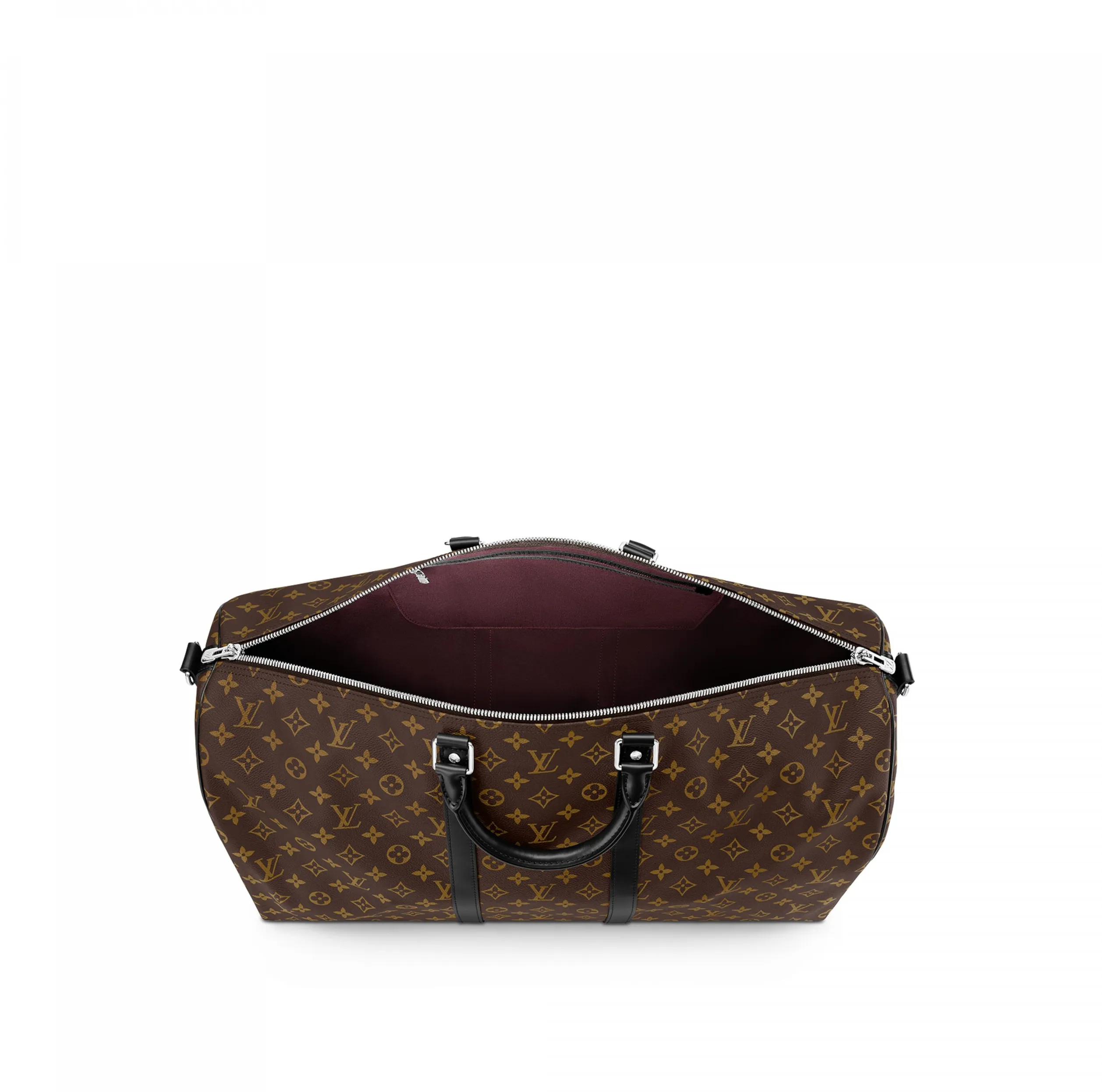 Original chanel store Bagsaaa Keepall Bandouliere 55 Black M56714
