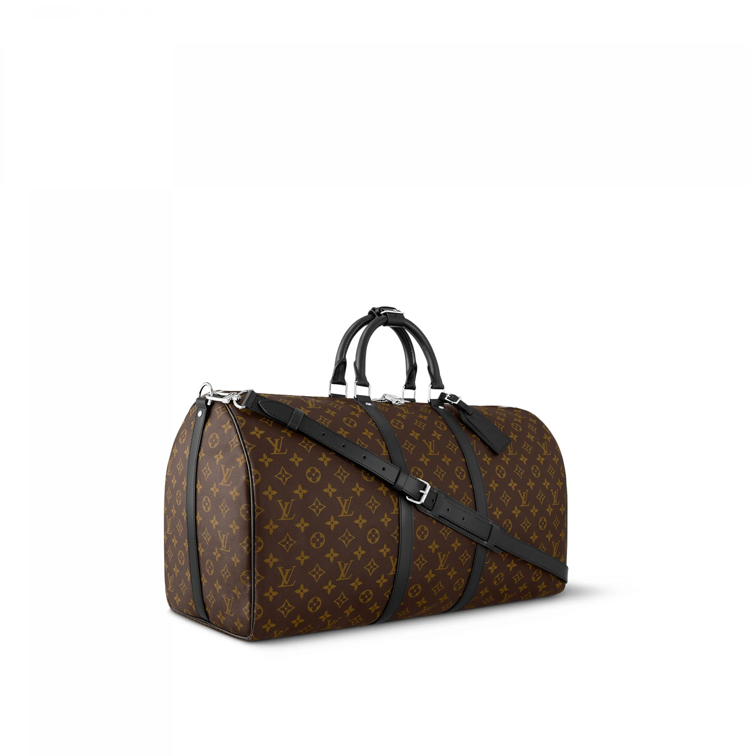 Original chanel store Bagsaaa Keepall Bandouliere 55 Black M56714