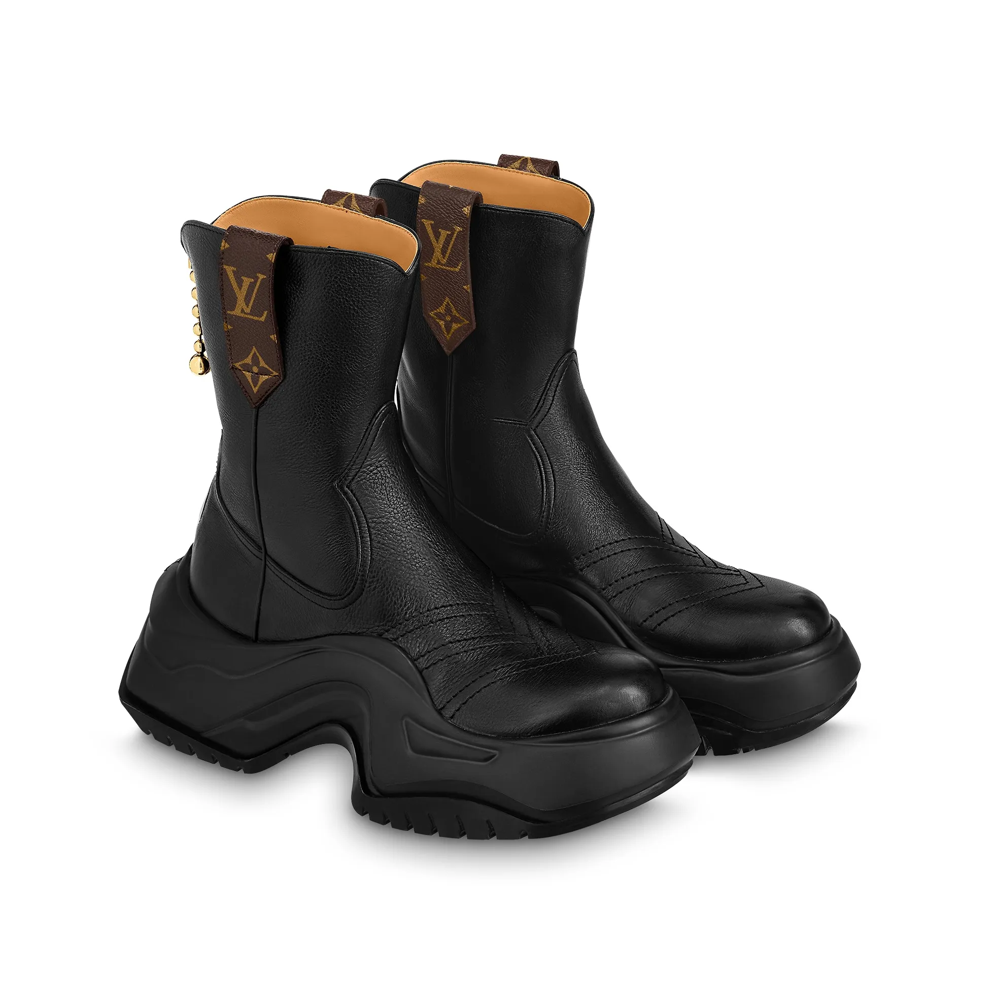Replica valentino bags Bagsaaa LV Archlight 2.0 Platform Ankle Boot Black 1ABHT6