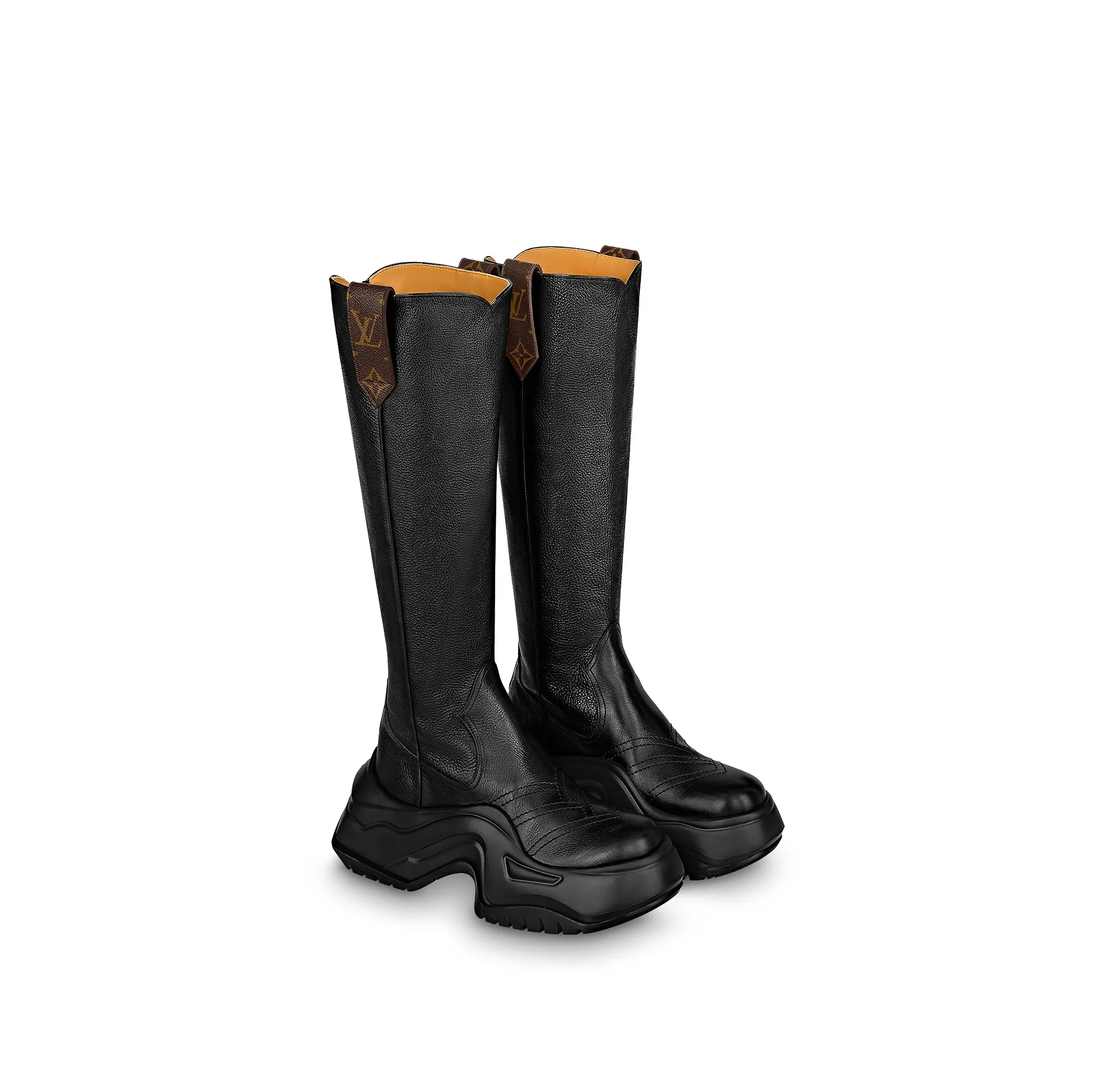 Replica ysl bags Bagsaaa LV Archlight 2.0 Platform High Boot Black 1ABHSY