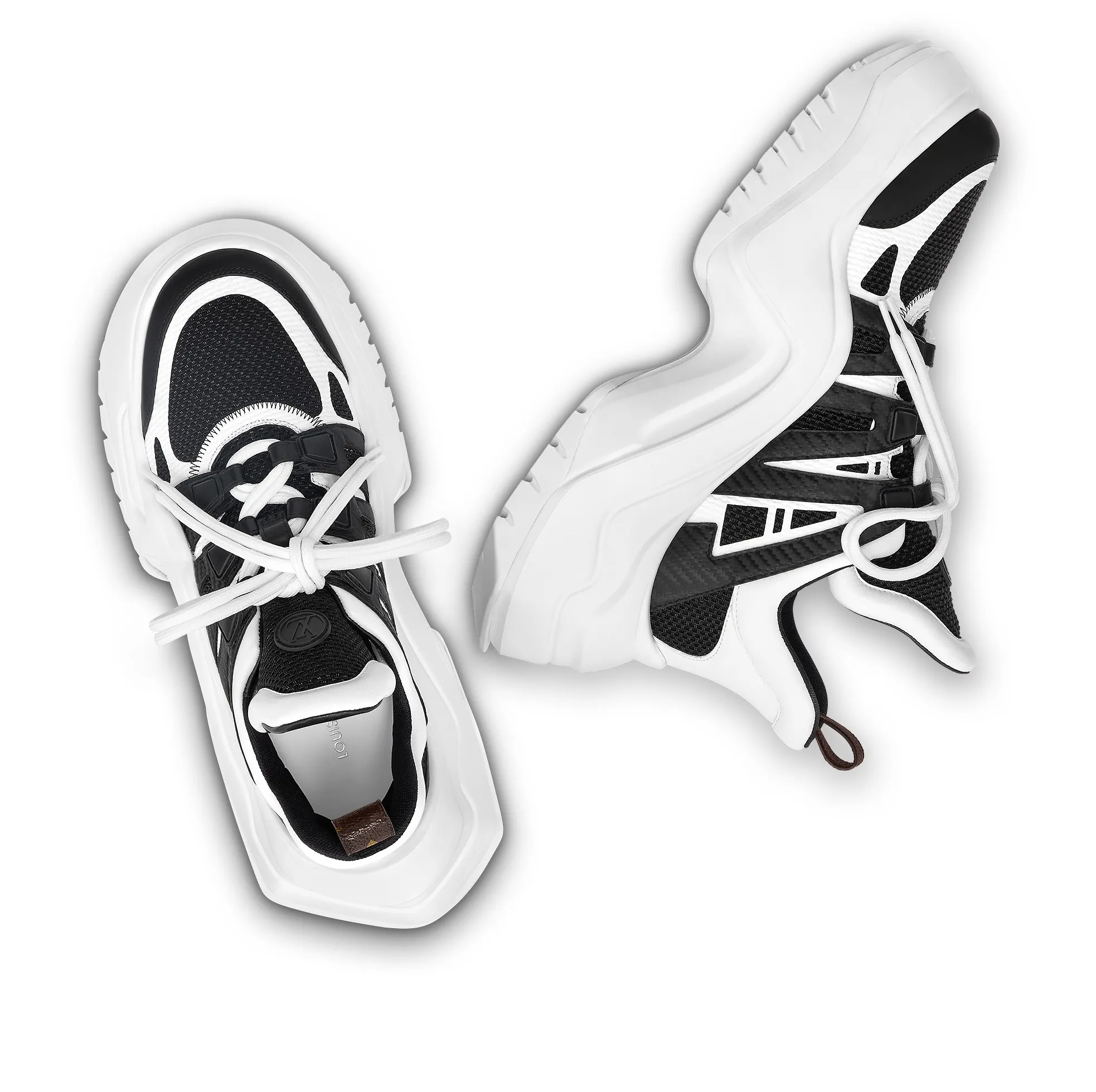 Replica shop Bagsaaa LV Archlight 2.0 Platform Sneaker Black White 1ABIMU