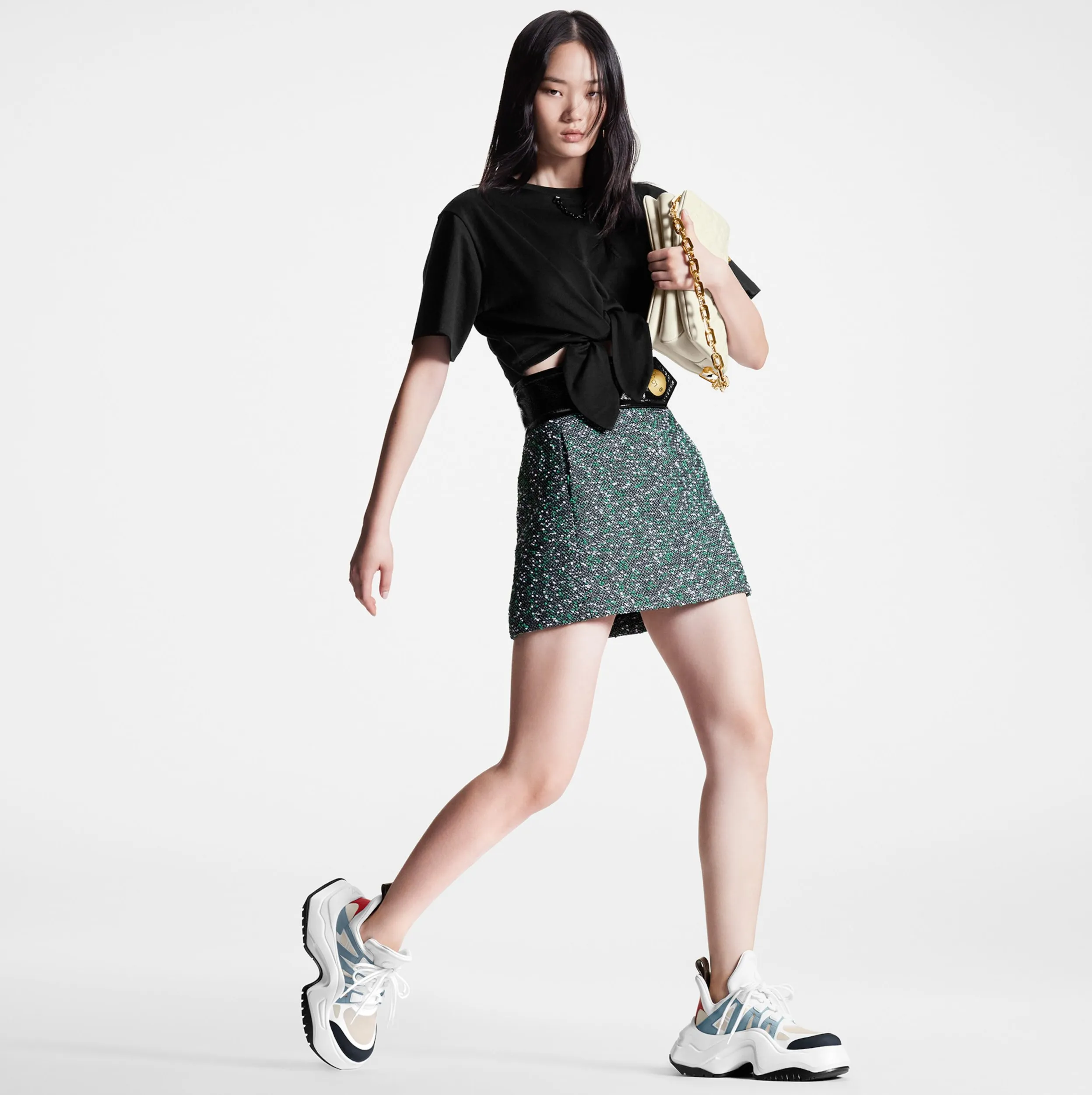 Store shopping Bagsaaa LV Archlight 2.0 Platform Sneaker Blue Gray 1ABIHW