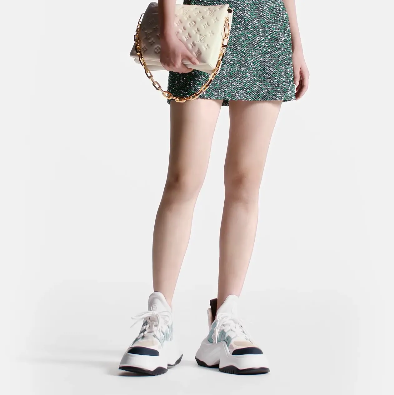 Store shopping Bagsaaa LV Archlight 2.0 Platform Sneaker Blue Gray 1ABIHW
