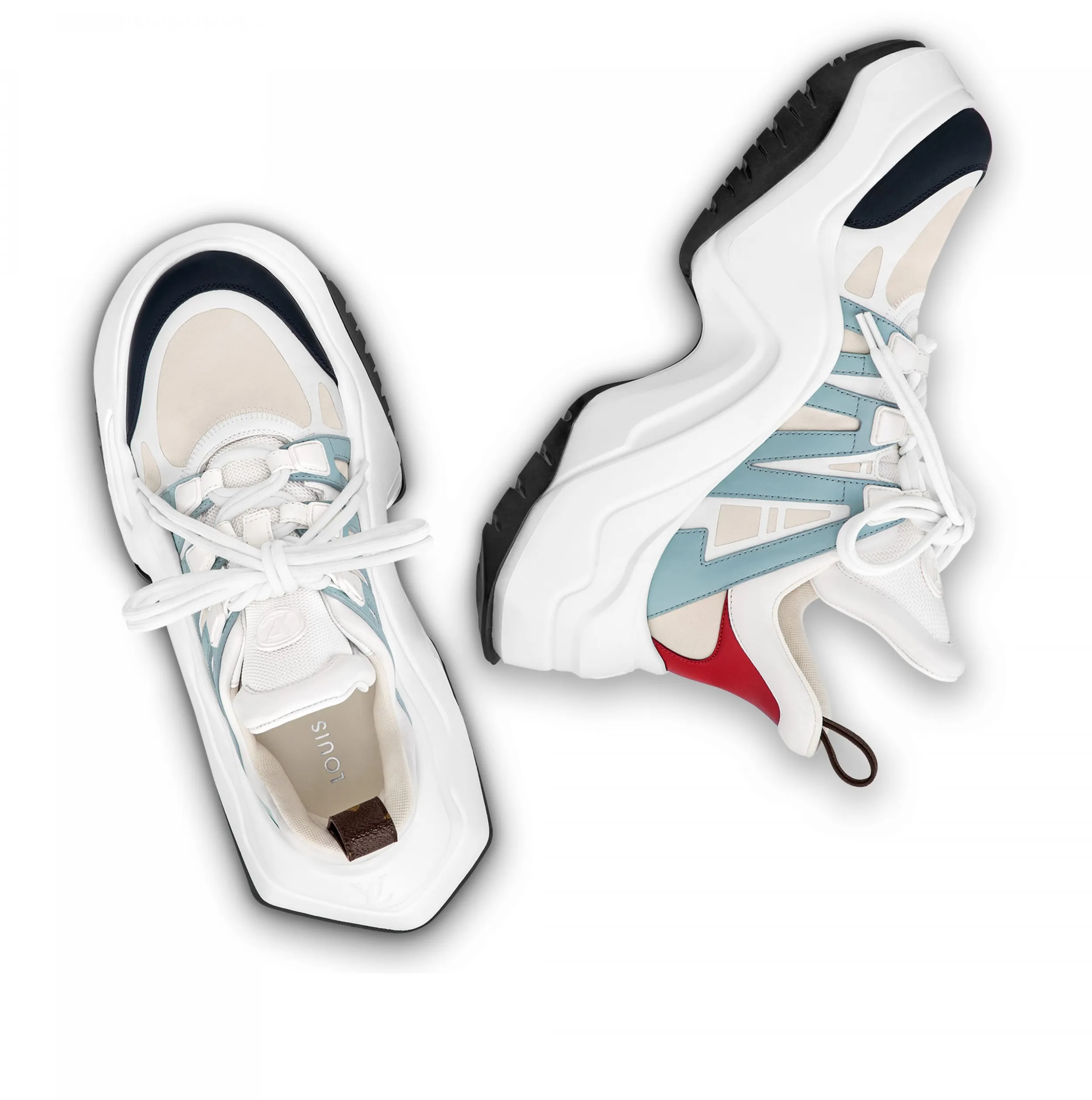Store shopping Bagsaaa LV Archlight 2.0 Platform Sneaker Blue Gray 1ABIHW