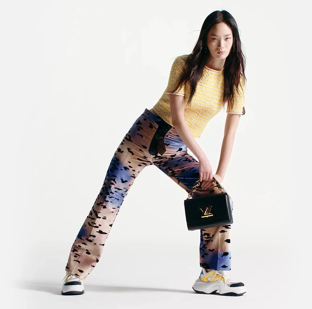 Shop for brands Bagsaaa LV Archlight 2.0 Platform Sneaker White Yellow 1ABIIE