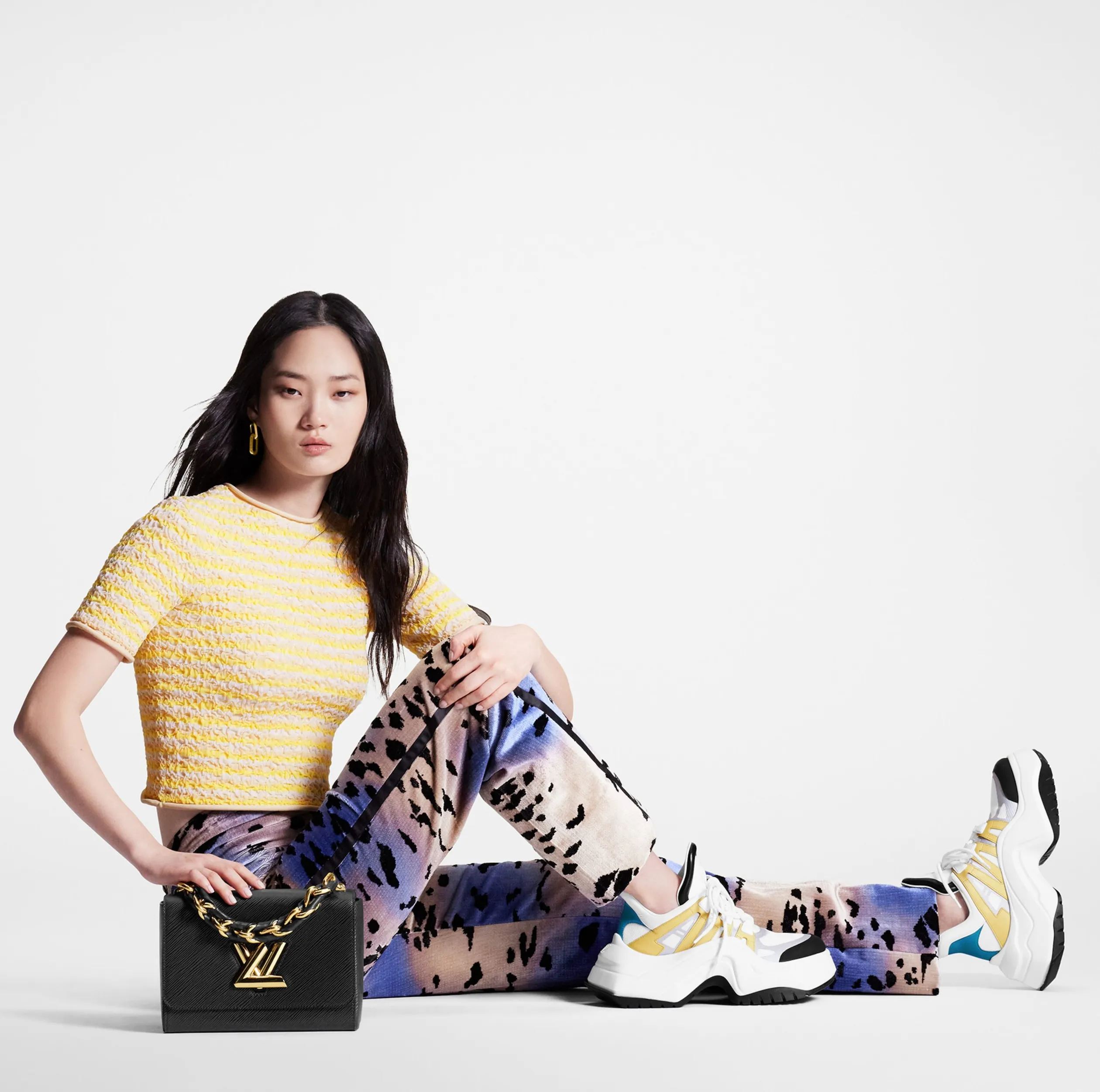 Shop for brands Bagsaaa LV Archlight 2.0 Platform Sneaker White Yellow 1ABIIE
