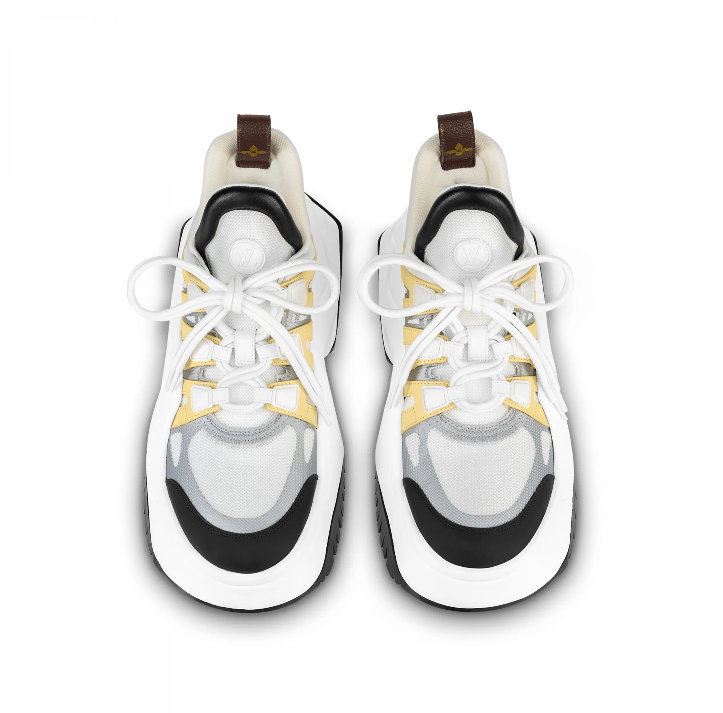 Shop for brands Bagsaaa LV Archlight 2.0 Platform Sneaker White Yellow 1ABIIE