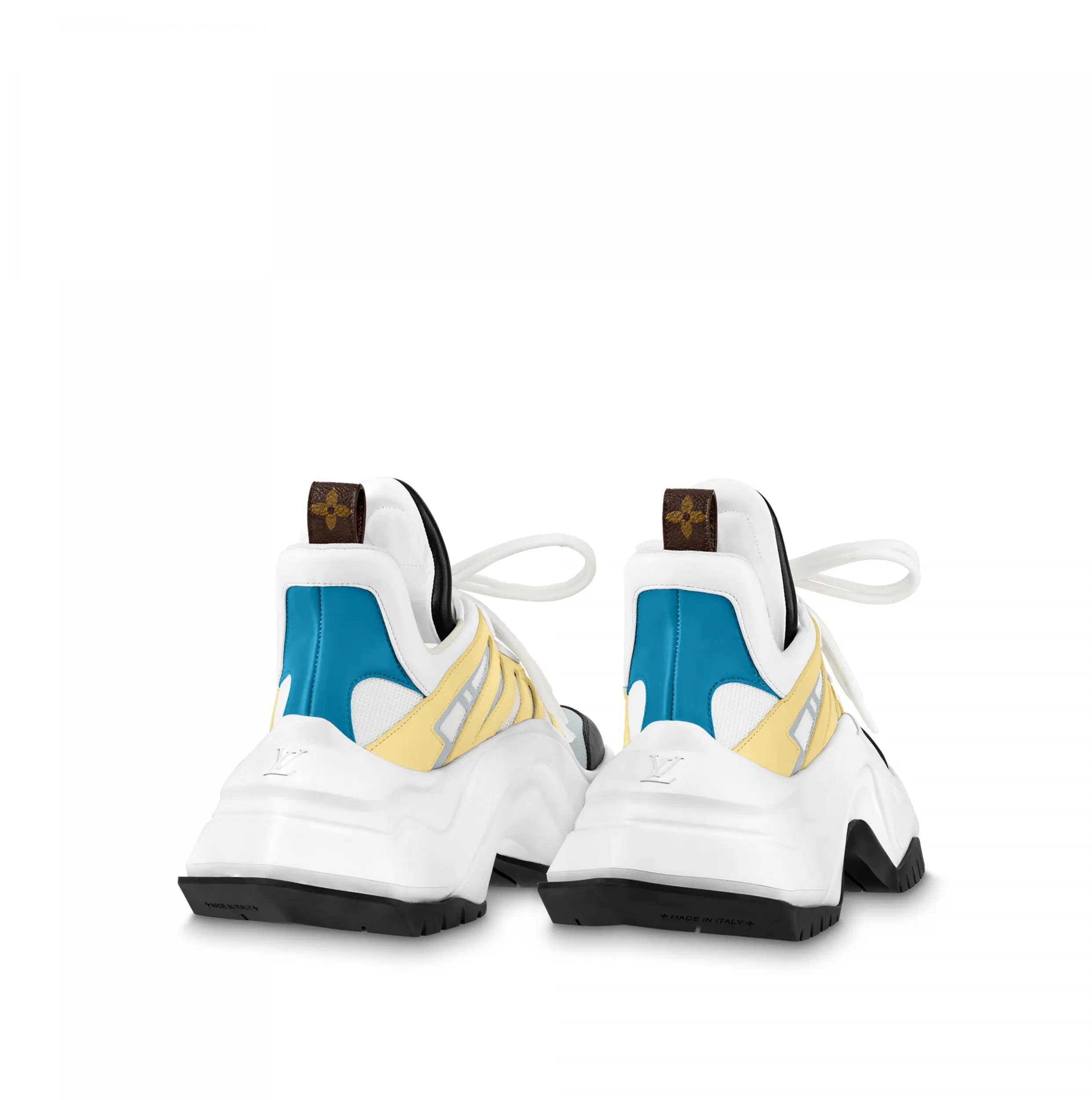 Shop for brands Bagsaaa LV Archlight 2.0 Platform Sneaker White Yellow 1ABIIE