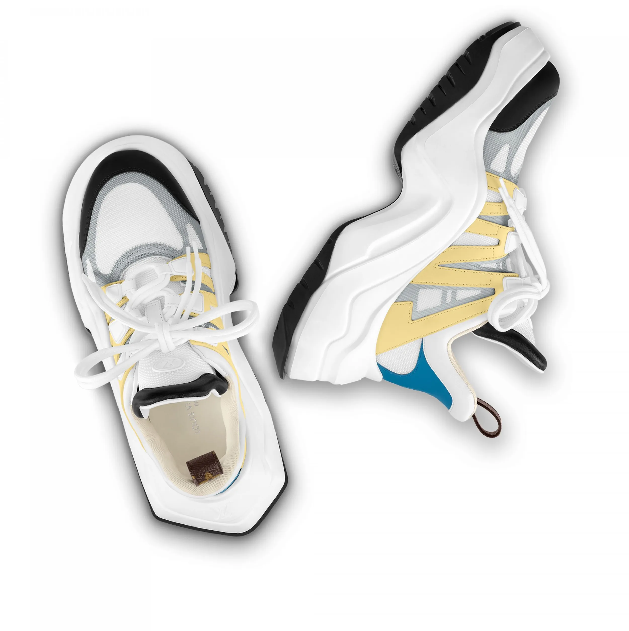 Shop for brands Bagsaaa LV Archlight 2.0 Platform Sneaker White Yellow 1ABIIE