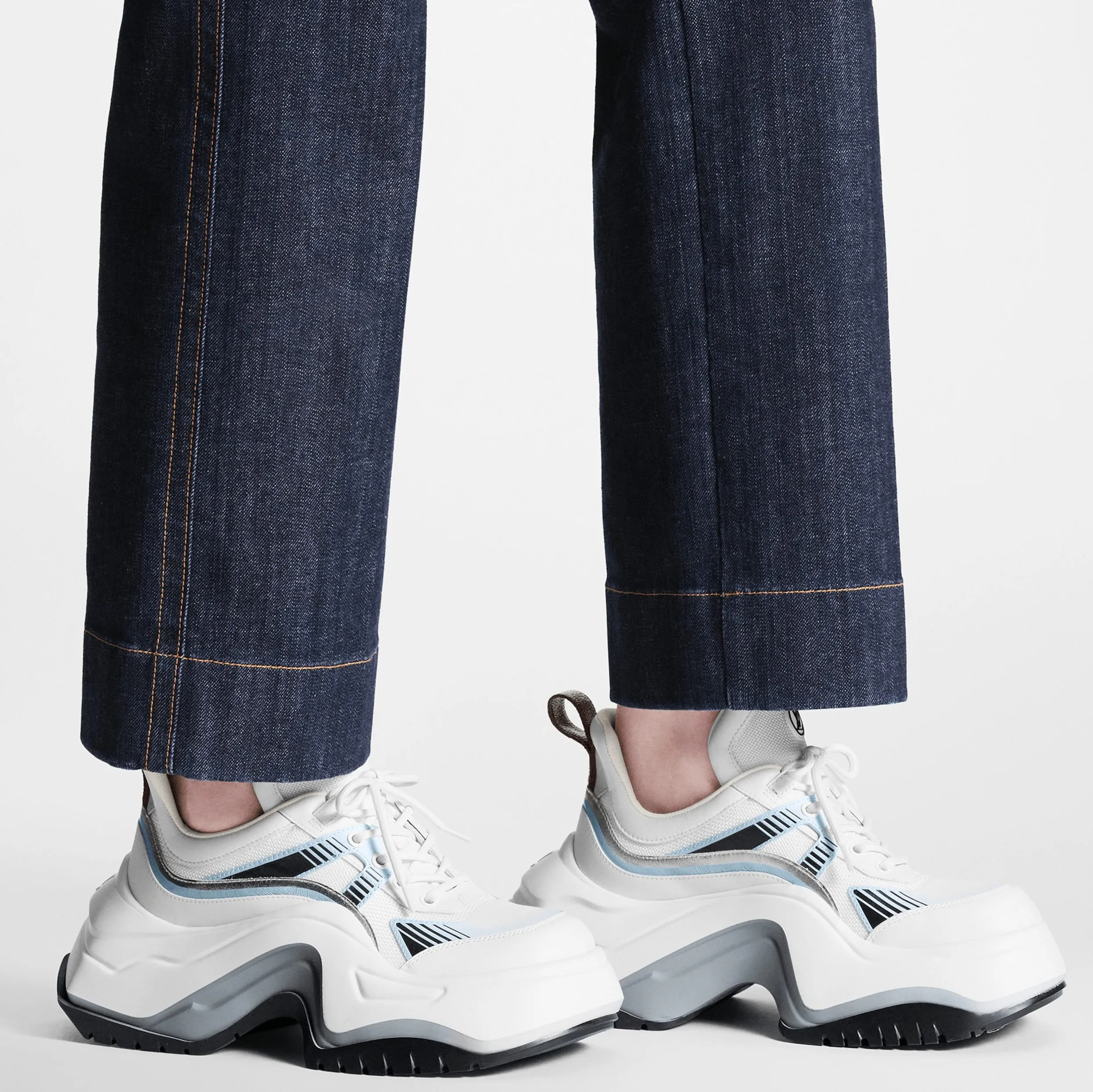 Replica ysl bag Bagsaaa LV Archlight 2.0 Sneaker Platform Light Blue 1ABI0N