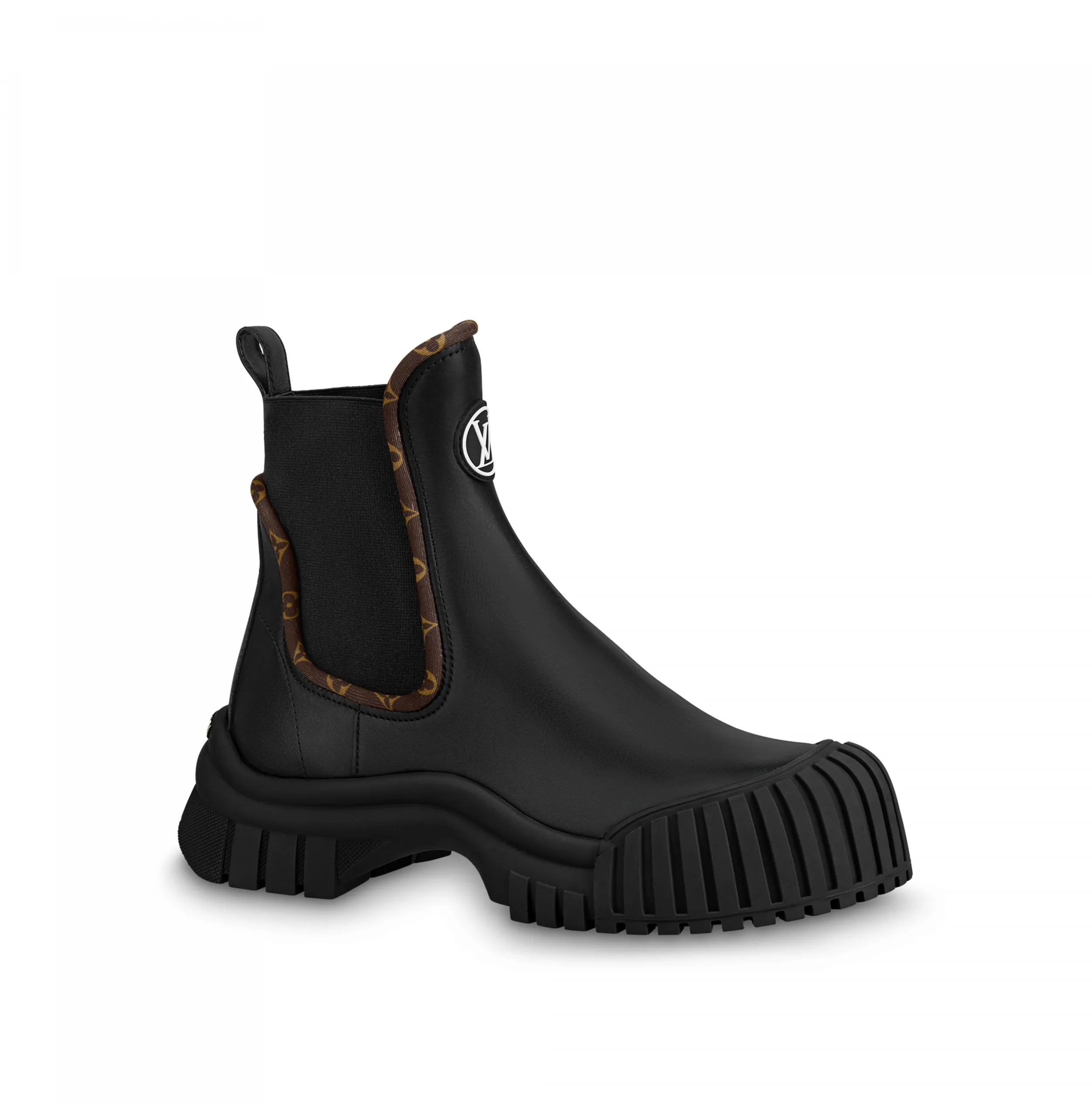 Bagsaaa LV Ruby Flat Ankle Boot Black 1AB0FK