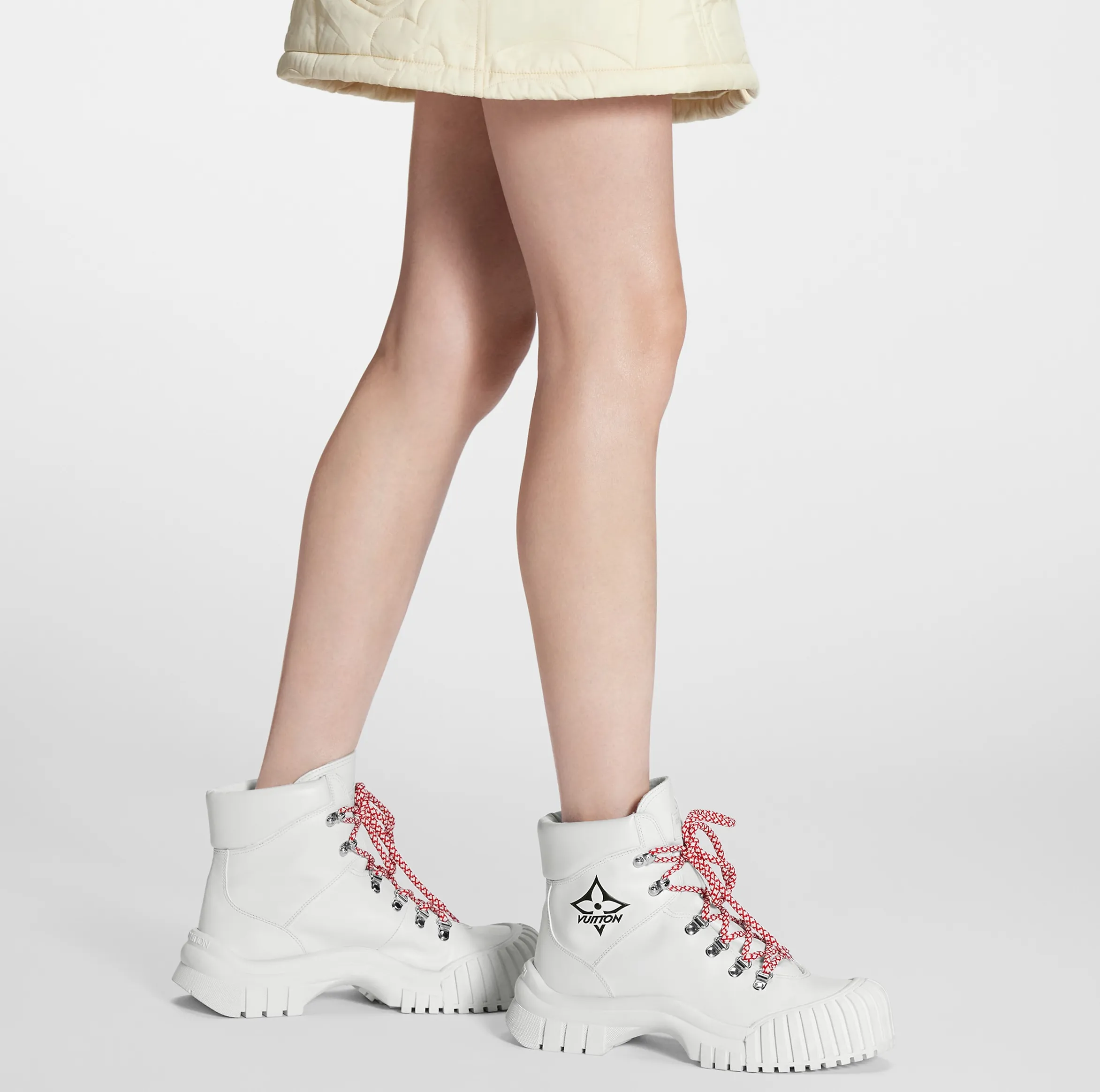 Ouis vuitton christian dior Bagsaaa LV Ruby Flat Ranger Boot White 1AAM1U