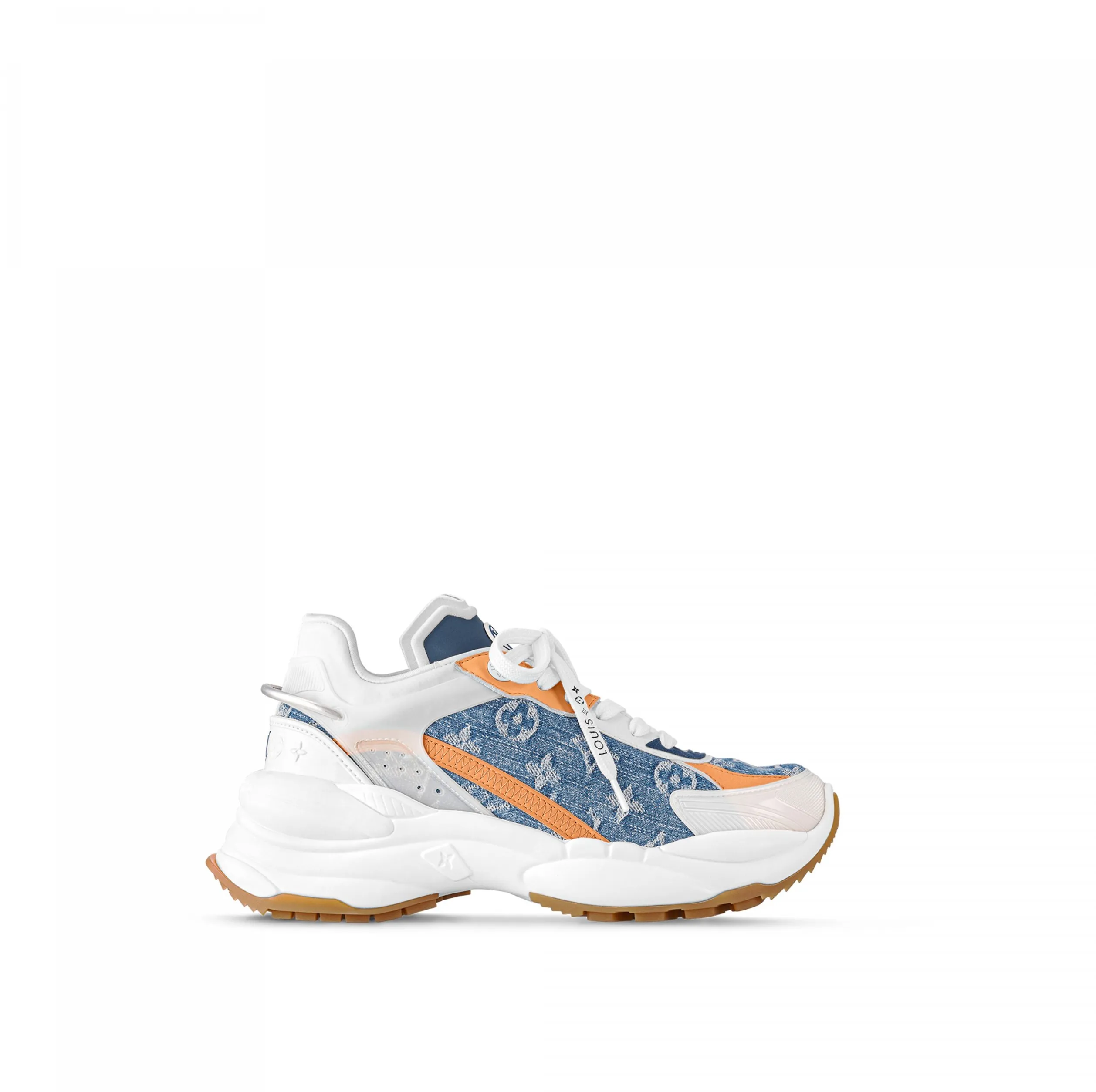 Bagsaaa LV Run 55 Sneaker Monogram Denim Blue 1ACHTV