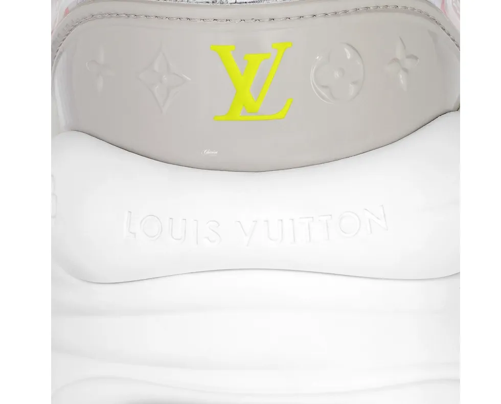Replica bags Bagsaaa LV Run 55 Sneaker Monogram Flower Bordeaux Grey Light Pink White 1A9H67