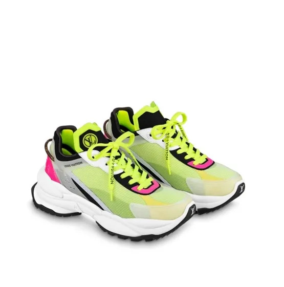 Replica miu miu Bagsaaa LV Run 55 Sneaker Monogram Flower Bordeaux Yellow 1a9h4t