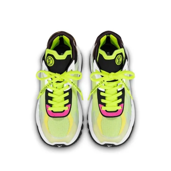 Replica miu miu Bagsaaa LV Run 55 Sneaker Monogram Flower Bordeaux Yellow 1a9h4t