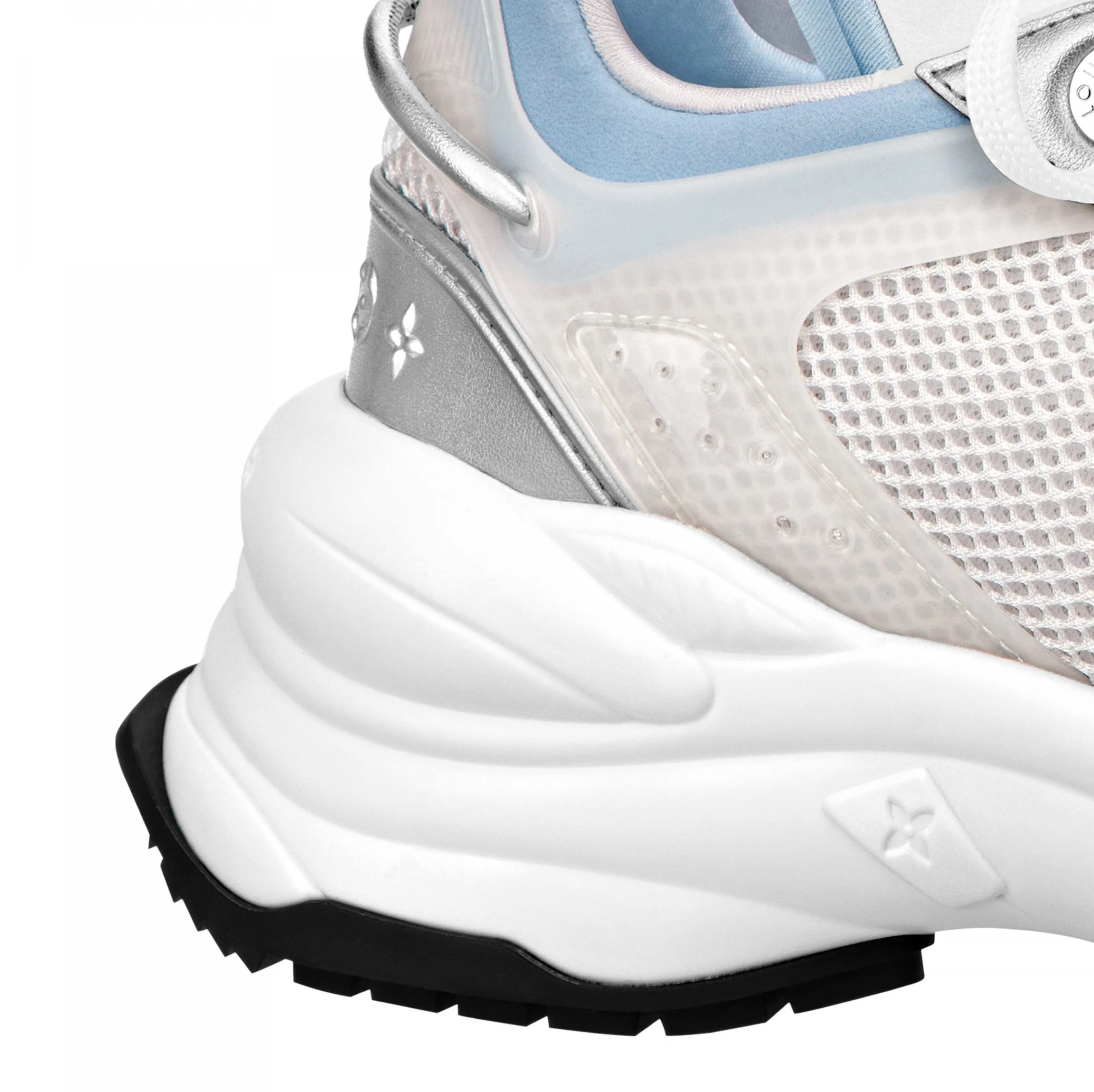 Store shopping Bagsaaa LV Run 55 Sneaker Monogram Flowers Blue 1ABVIR